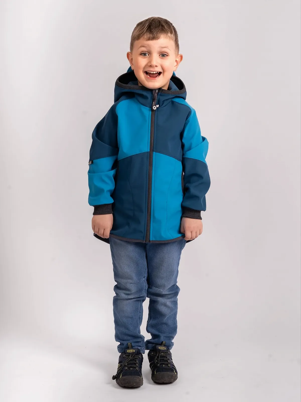 Детская софтшелл куртка с флисом Unuo Street Cobalt Turquoise, фото №4 Детская софтшелл куртка с флисом Unuo Street Cobalt Turquoise, фото №4