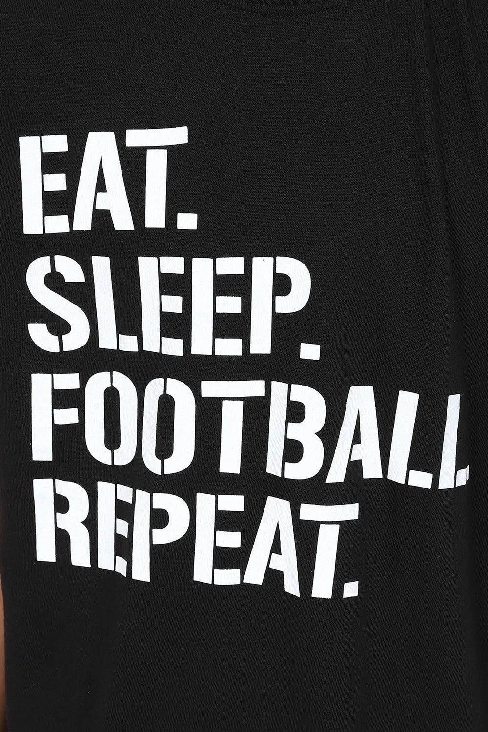 Коротка піжама для хлопчиків Eat Sleep Football Repeat Бавовна, фото №2