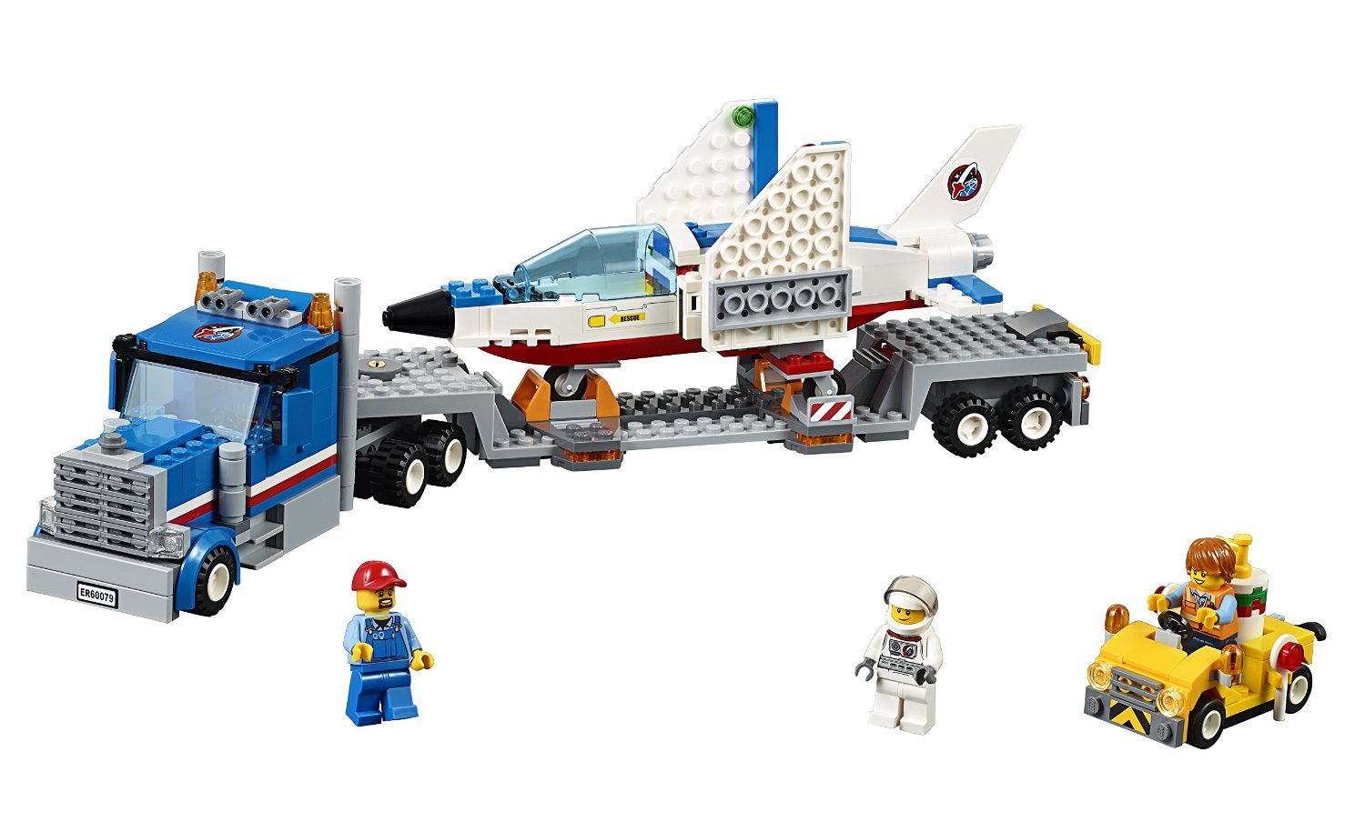 LEGO City Space Port Training Jet Transporter 60079, фото №1