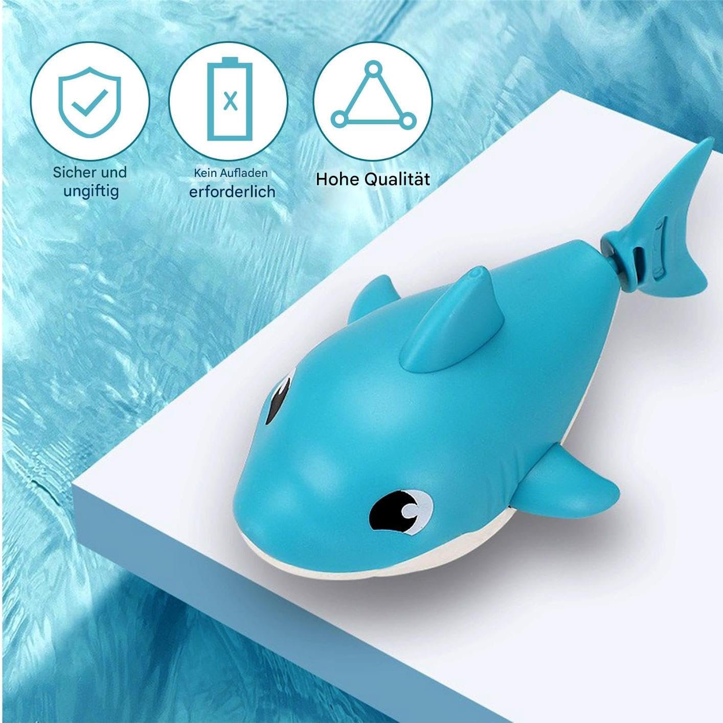 Игрушка для ванны Акула, заводная, плавающая, фото №3