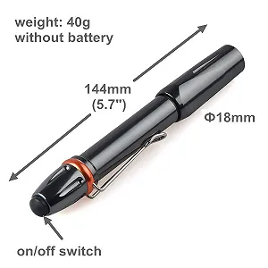 Ультрафіолетовий ліхтарик-ручка UV детектор 395nm synthetic.ua - Фото 1