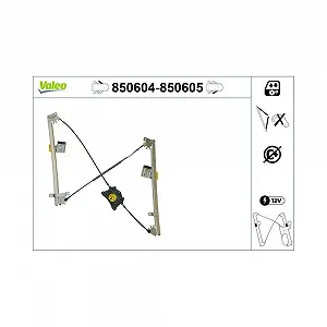 Склопідйомник VALEO 850604 VW передній лівий - Фото 1