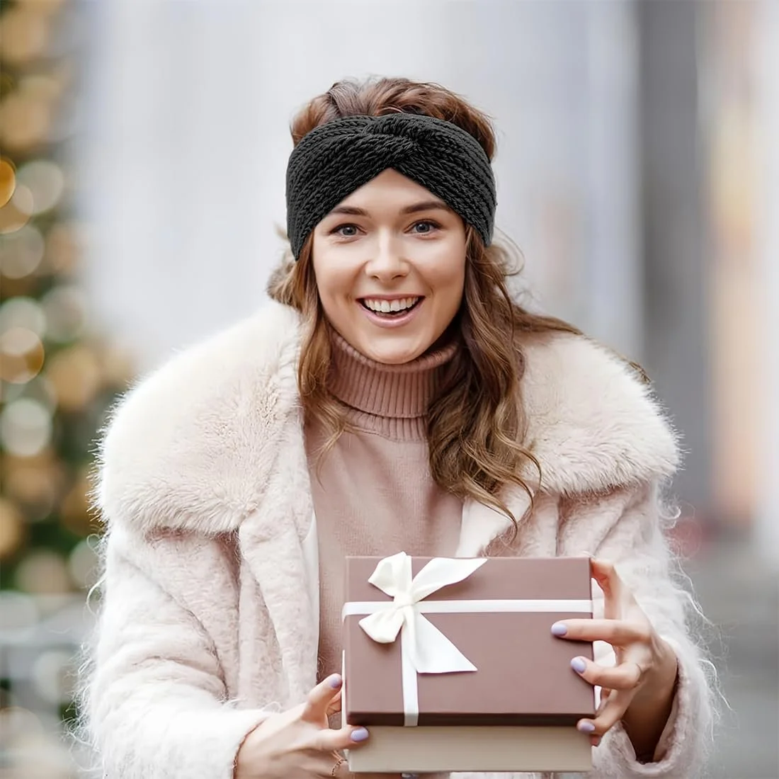 Набір жіночих зимових пов'язок на голову, фото №3