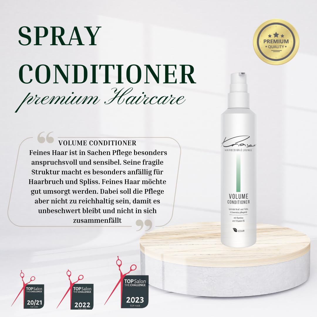 Кондиционер Knaus Extra Volume для тонких волос с бамбуком, витамином B5 и кератином 200 мл Веган, фото №3