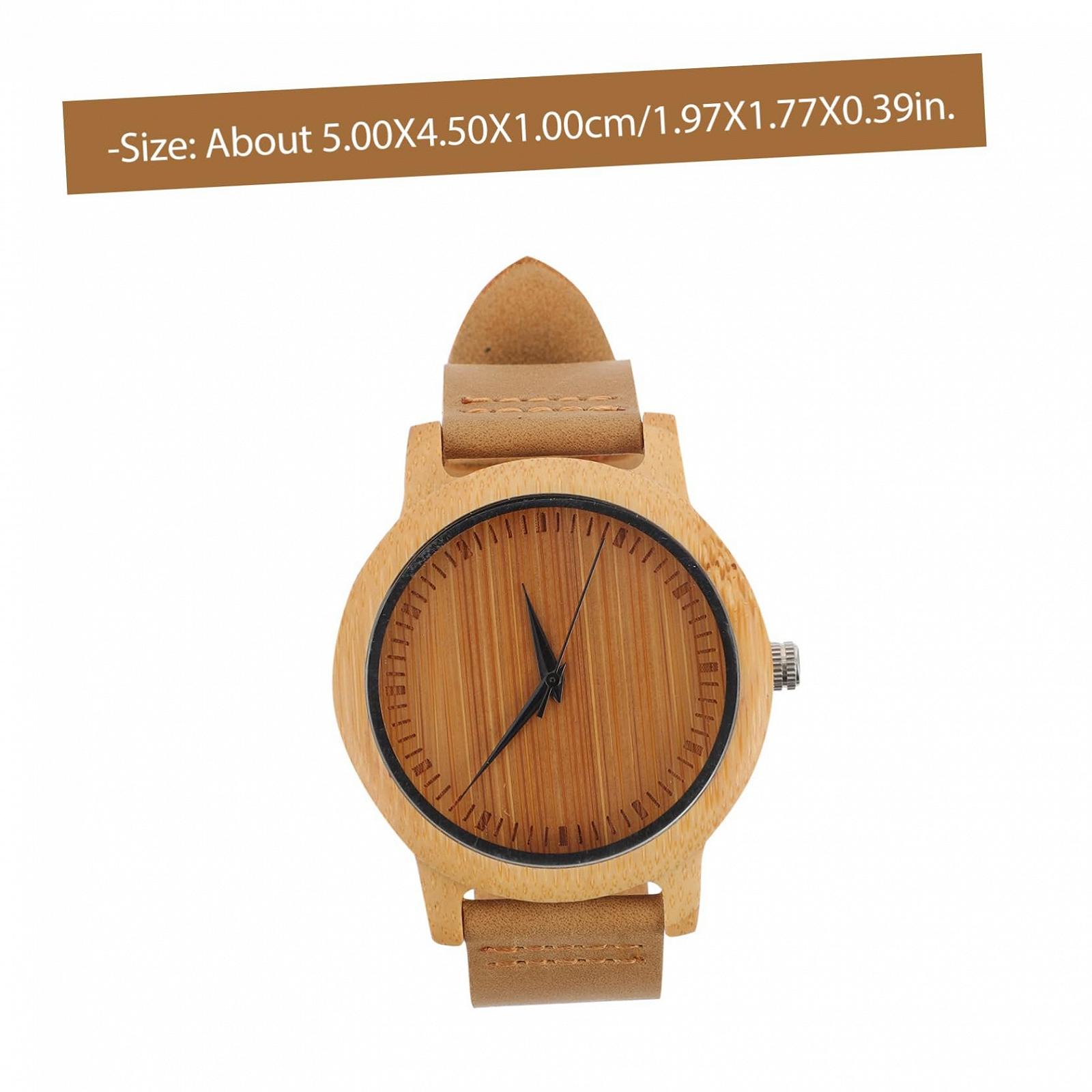 Деревянные часы Healvian Bamboo Кварцевые, фото №2 Деревянные часы Healvian Bamboo Кварцевые, фото №2