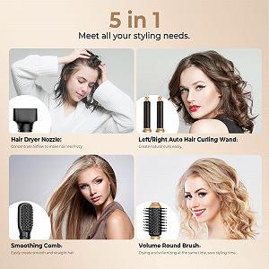 Стайлер для волосся 5 в 1 Automatic Air Curling Iron Straightening Brush Warm Air Brush ціна на synthetic.ua - Фото 1 Стайлер для волосся 5 в 1 Automatic Air Curling Iron Straightening Brush Warm Air Brush synthetic.ua - Фото 1