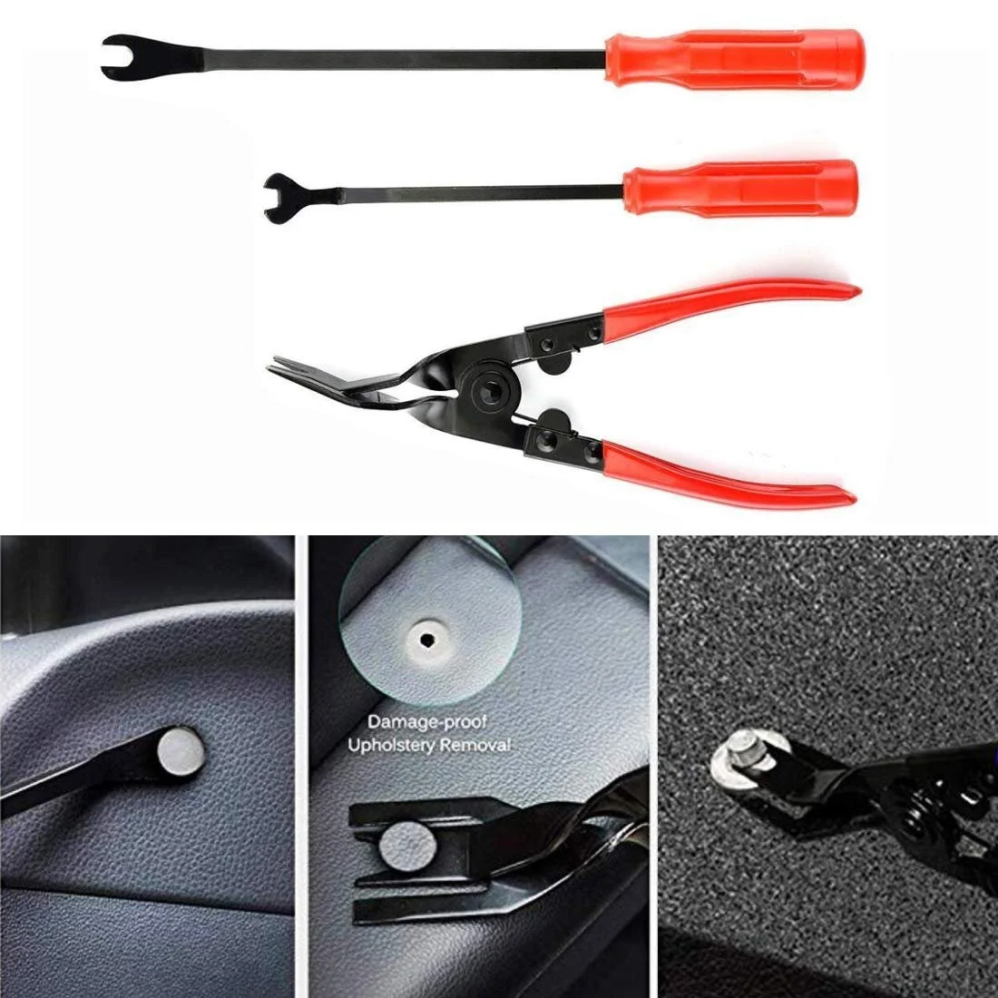 Набор клещей UTSAUTO для снятия клипс, 3 шт., фото №2