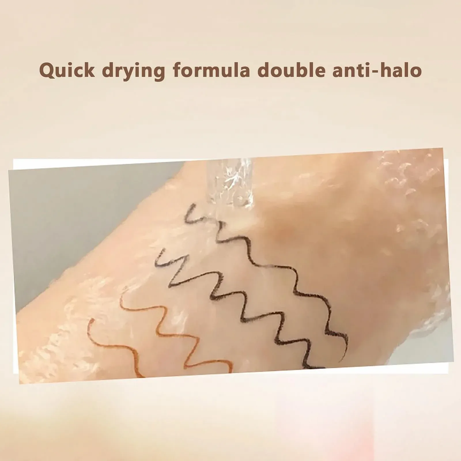 Фломастер-підводка для очей з подвійним кінчиком, водостійка, фото №7