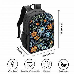 Ранець DPEOANEBN Flower для школи, для дівчаток та хлопчиків, ергономічний дизайн, рюкзак для кампуса, модний рюкзак для підлітків, 40x28x16 см synthetic.ua - Фото 1