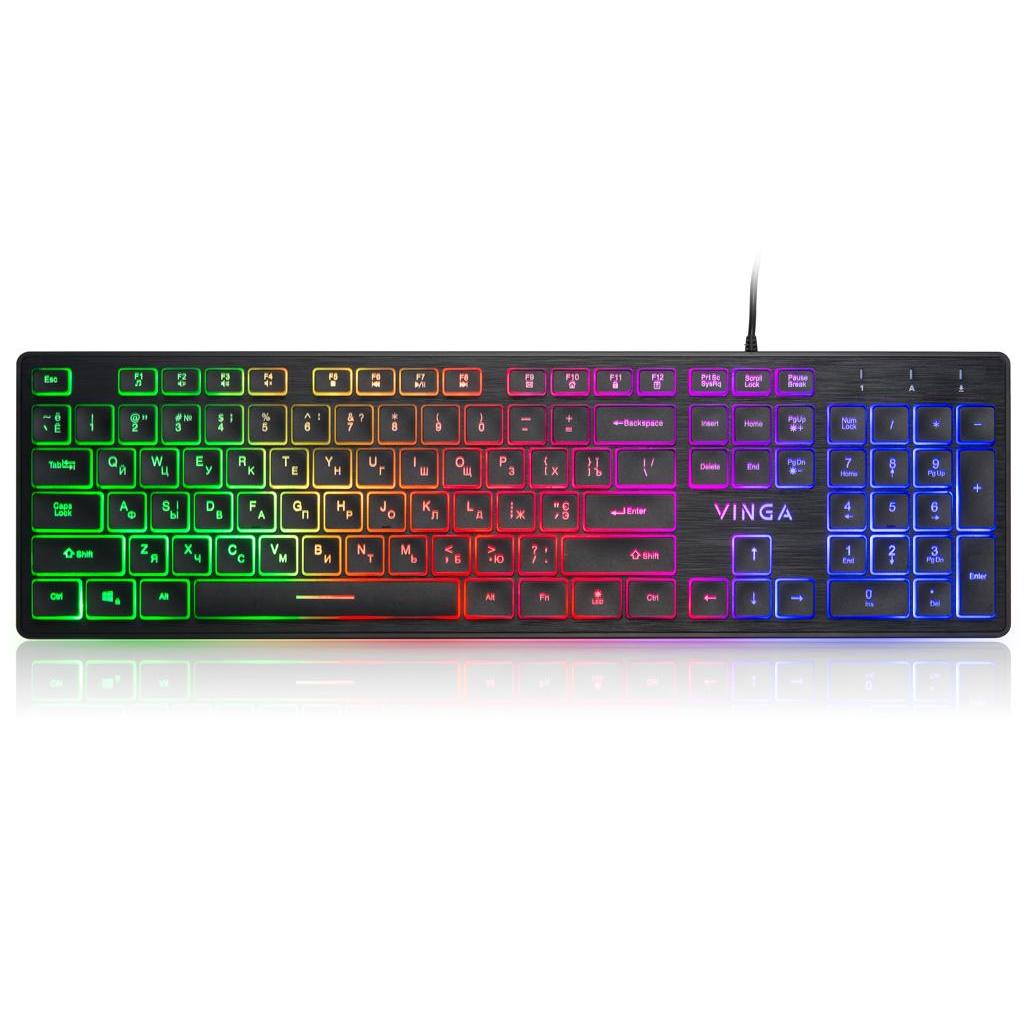 Клавиатура Vinga kb410 Black USB KB410, фото №1