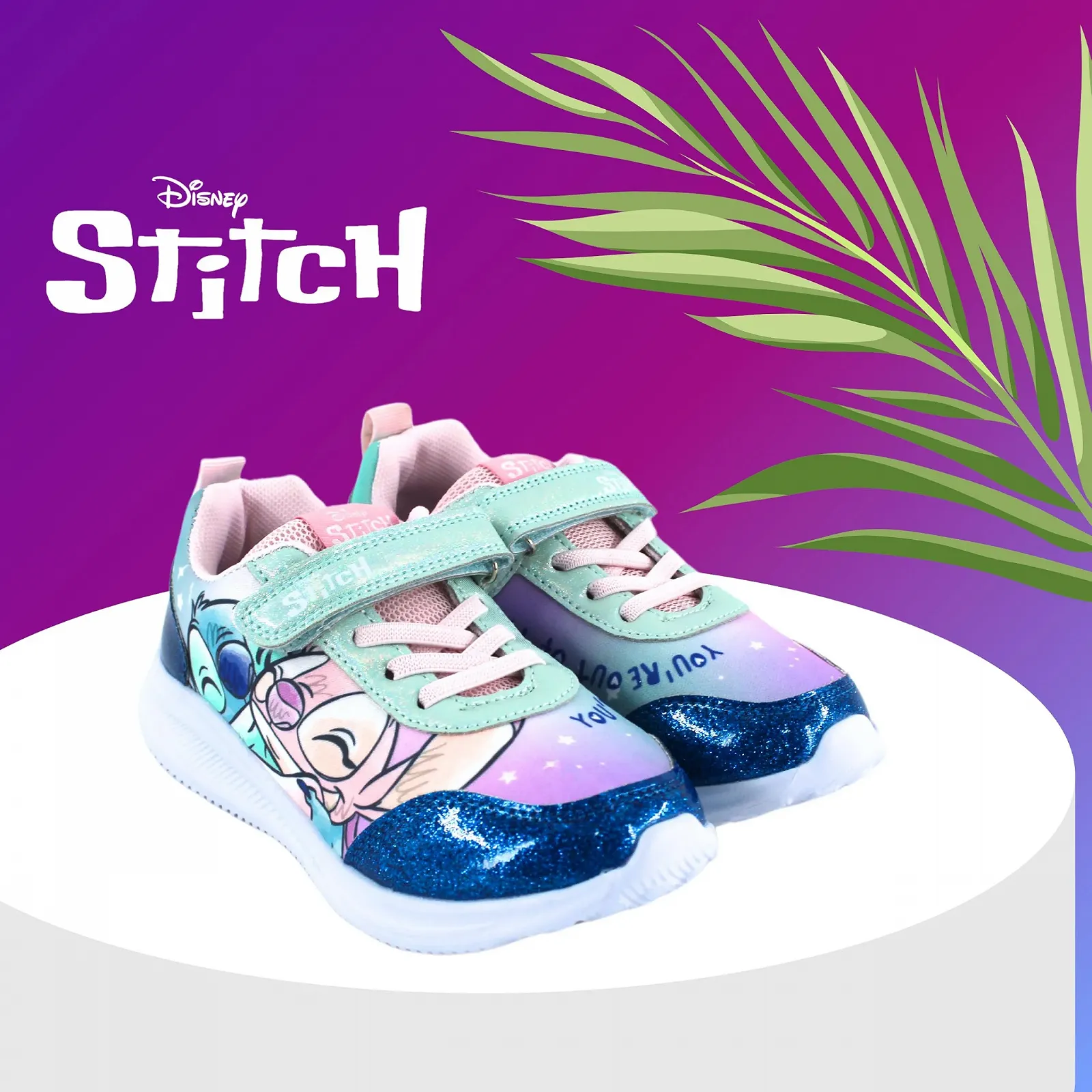Кроссовки Disney Stitch для девочек Stitch и Angel Низкие Размеры UK 9 - 1, фото №4