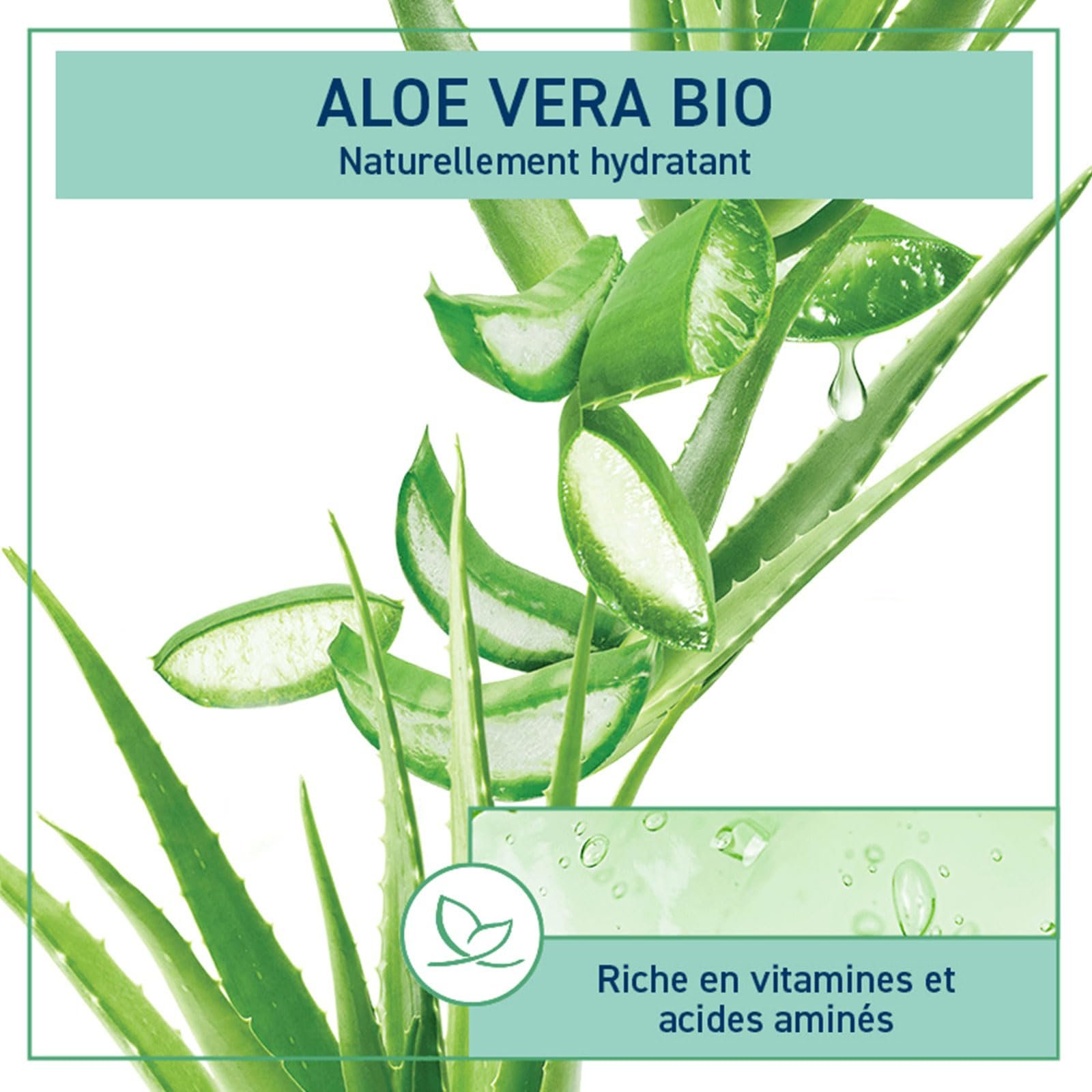 Гель для душа Natessance Invigorating Aloe Vera Organic 1 л, фото №4