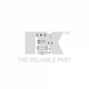 Комплект комплектуючих, гальмівні колодки барабанні NK 7925626 для FORD задній міст - Фото 1