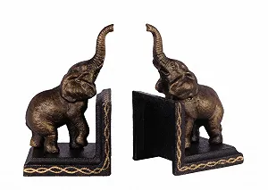 Купити Тримач для книг (2 шт.) Слони, чавун, 15 см - Фото 1 Тримач для книг (2 шт.) Слони, чавун, 15 см - Фото 1
