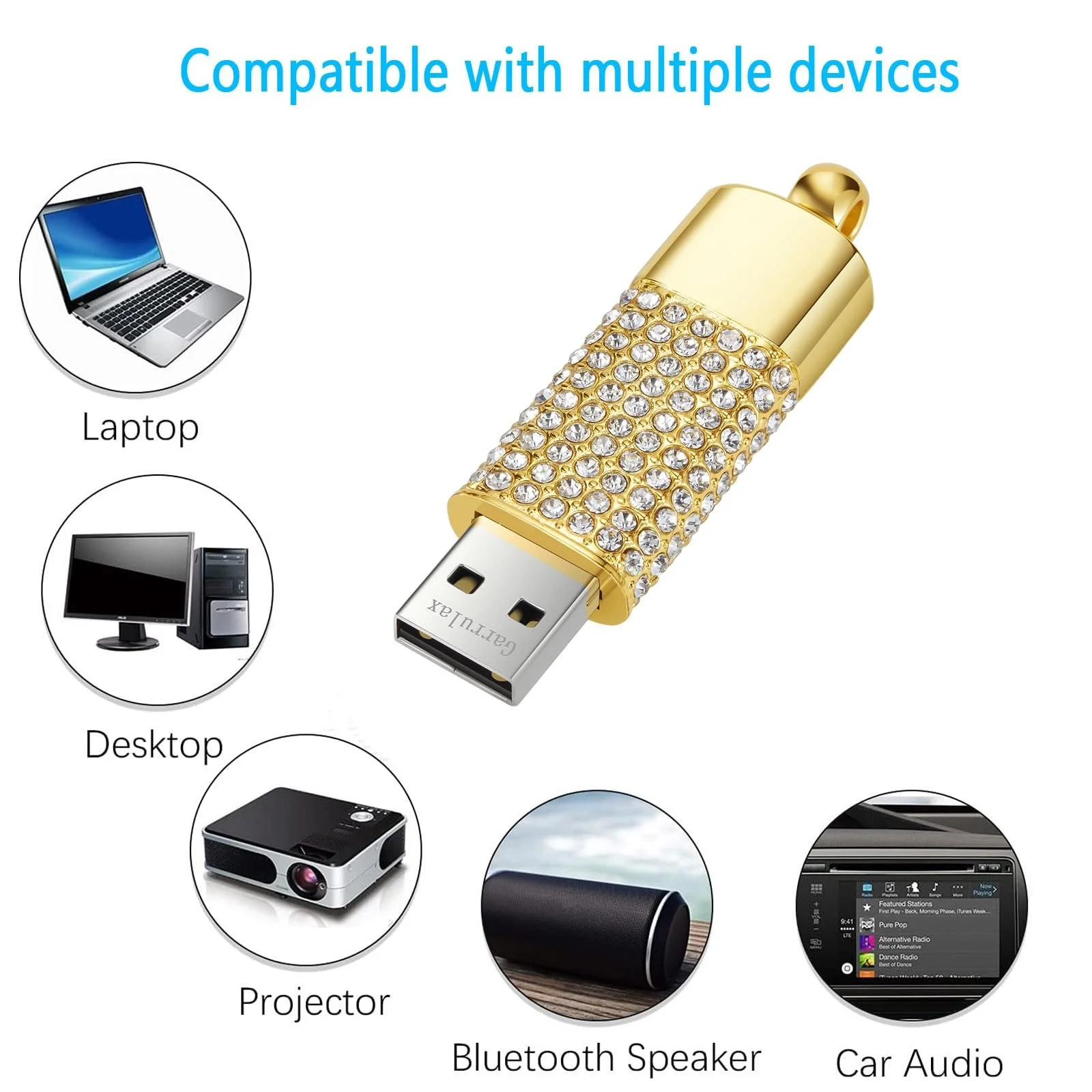 USB-флеш-накопичувач Heart Shaped 32GB USB 2.0 з ланцюжком Gold, фото №5 USB-флеш-накопичувач Heart Shaped 32GB USB 2.0 з ланцюжком Gold, фото №5