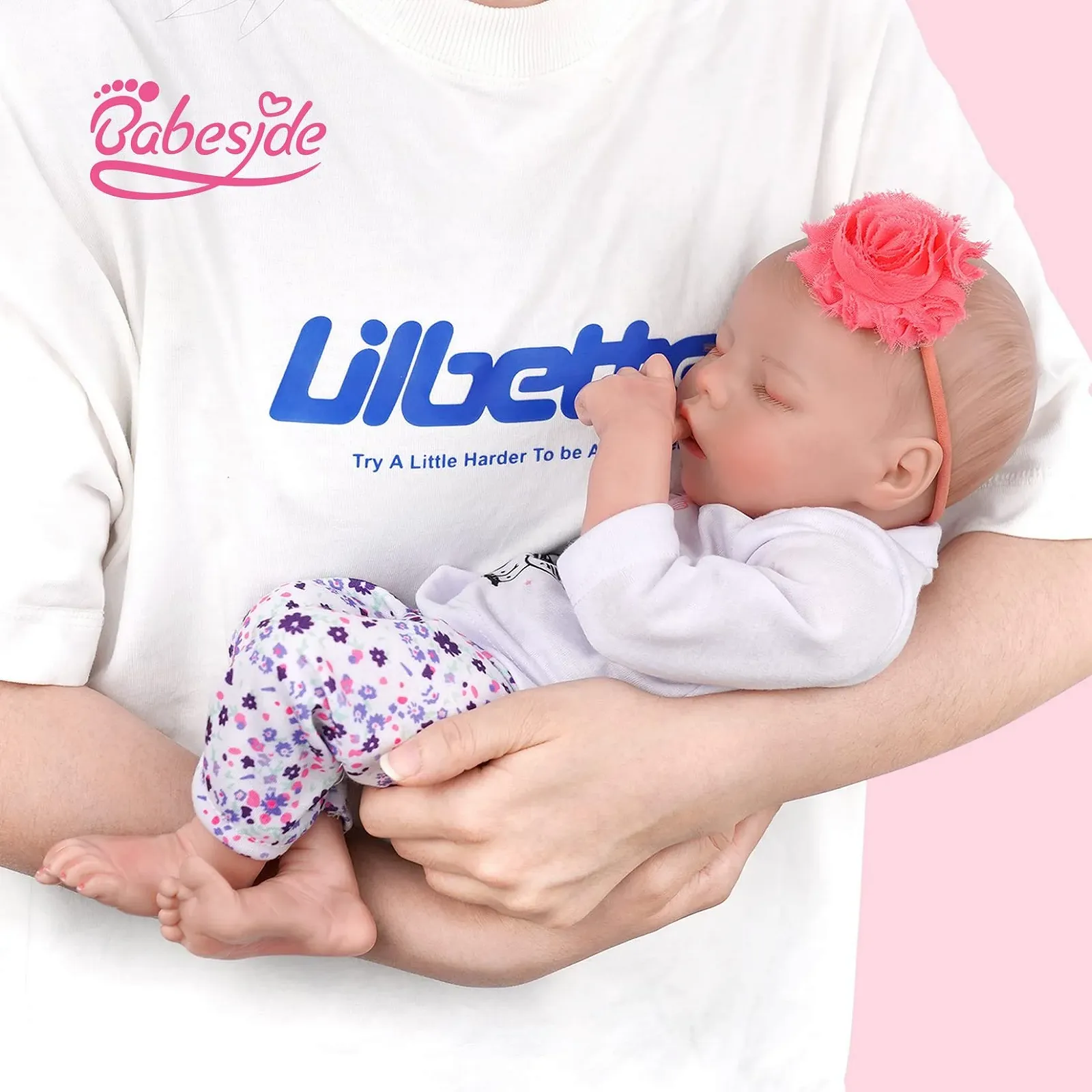 Кукла Реборн BABESIDE 43 см Реалистичная ручная работа с мягким телом, как настоящий спящий ребенок, фото №7 Кукла Реборн BABESIDE 43 см Реалистичная ручная работа с мягким телом, как настоящий спящий ребенок, фото №7