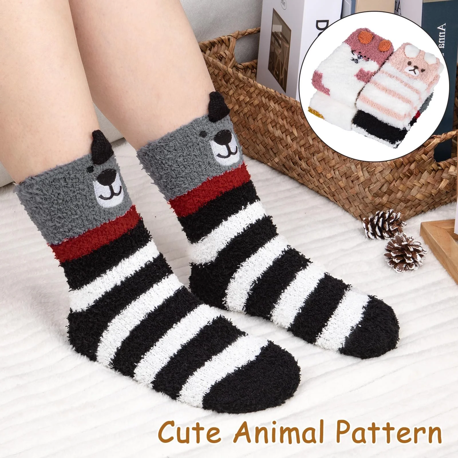 Пухнасті шкарпетки Cuddly для жінок, теплі 37-42, фото №4 Пухнасті шкарпетки Cuddly для жінок, теплі 37-42, фото №4