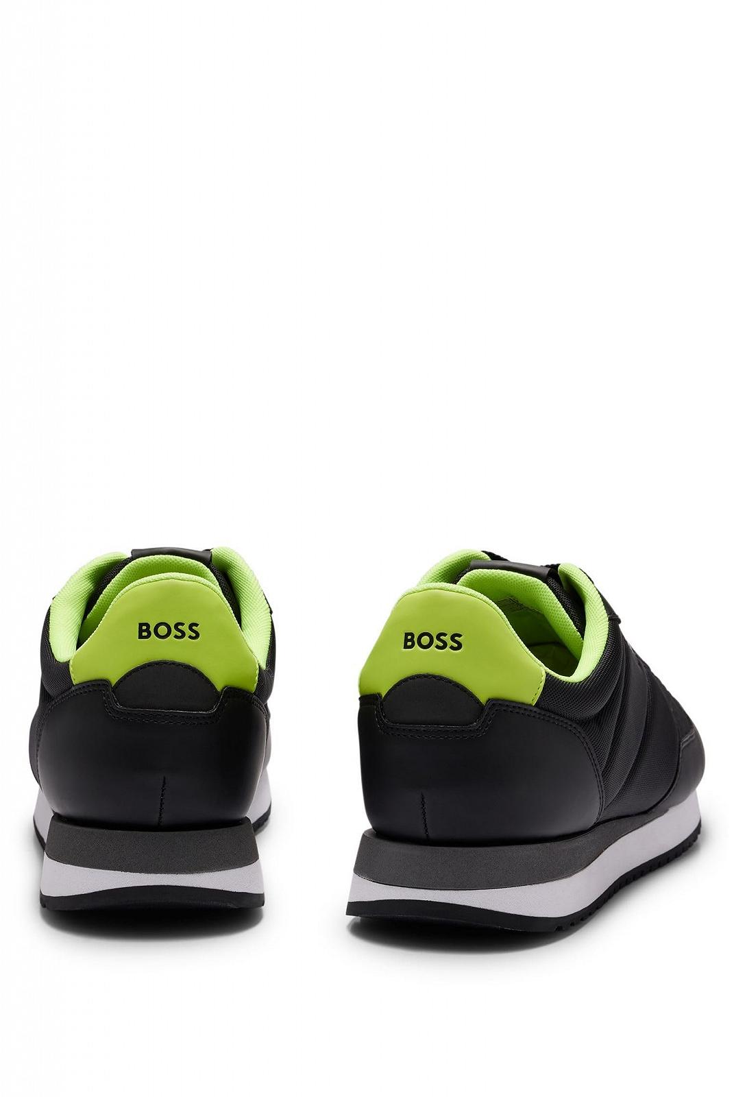 Кросівки BOSS Kai Runn з різних матеріалів з кольоровими деталями, фото №5