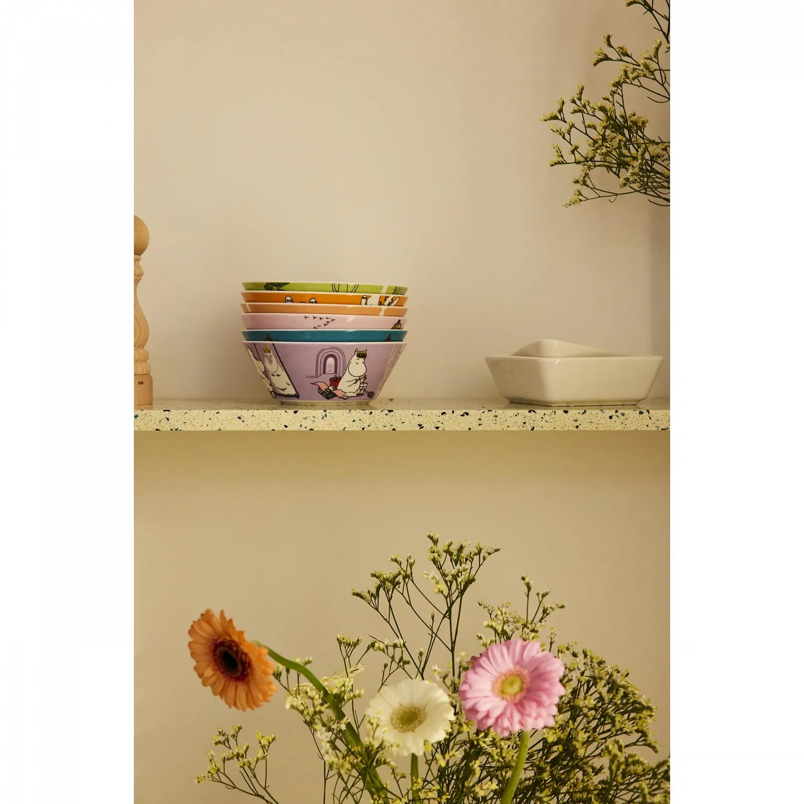 Миска Arabia Finland Moomin Мама Мюмлы голубая, фото №3 Миска Arabia Finland Moomin Мама Мюмлы голубая, фото №3