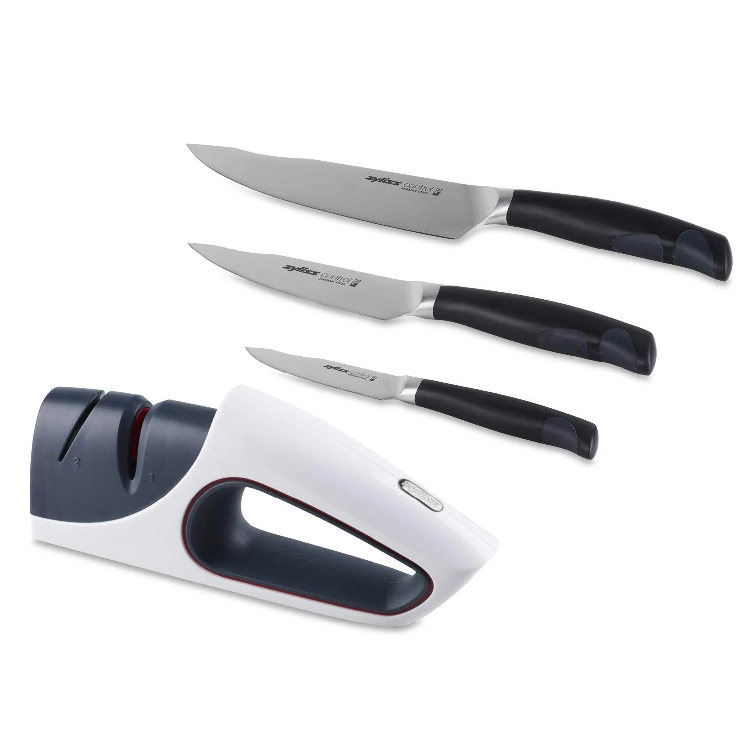 Точилка для ножів Zyliss Control White and Grey, фото №6