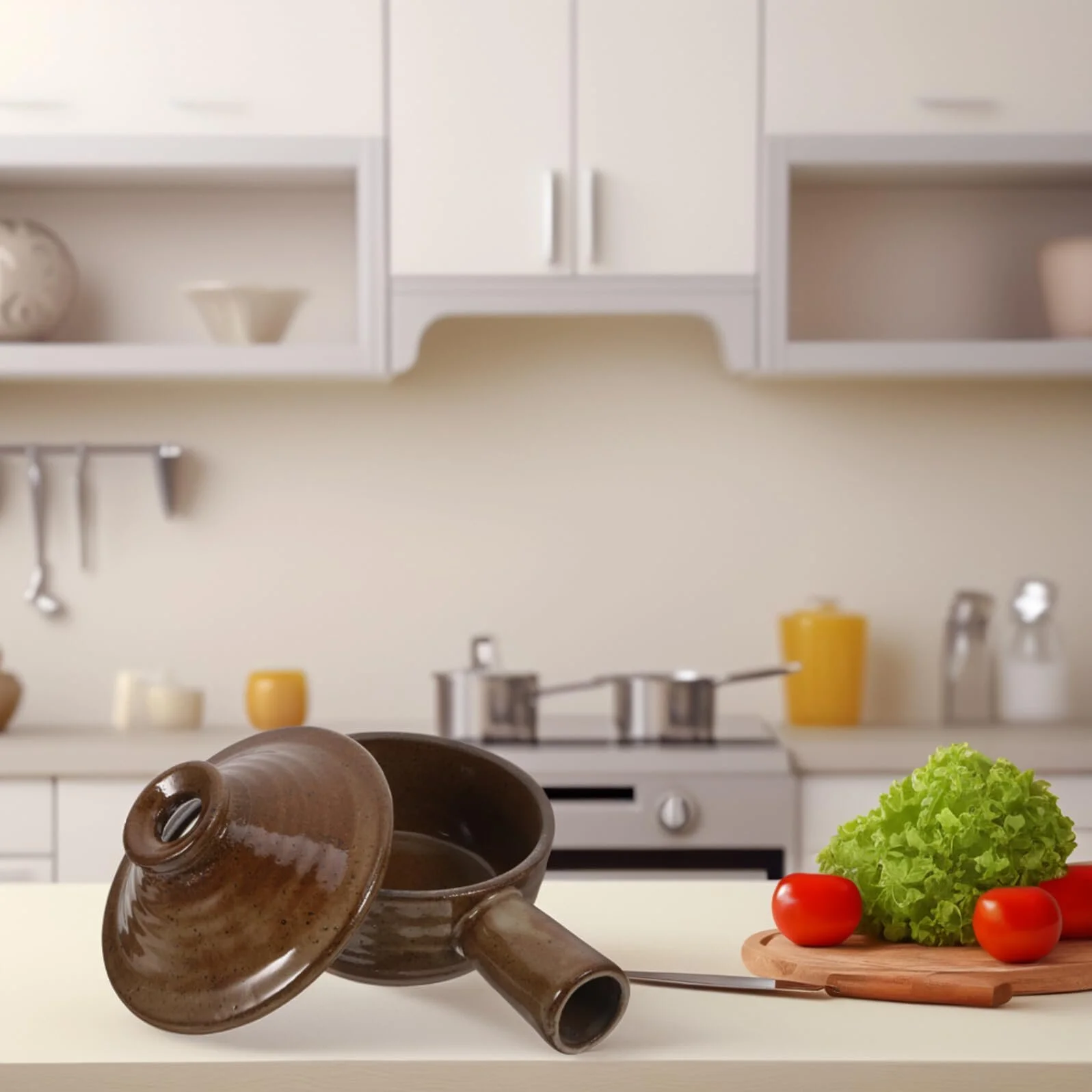 Ківш Veemoon термостійкий з кришкою та ручкою для рису та супу, фото №5