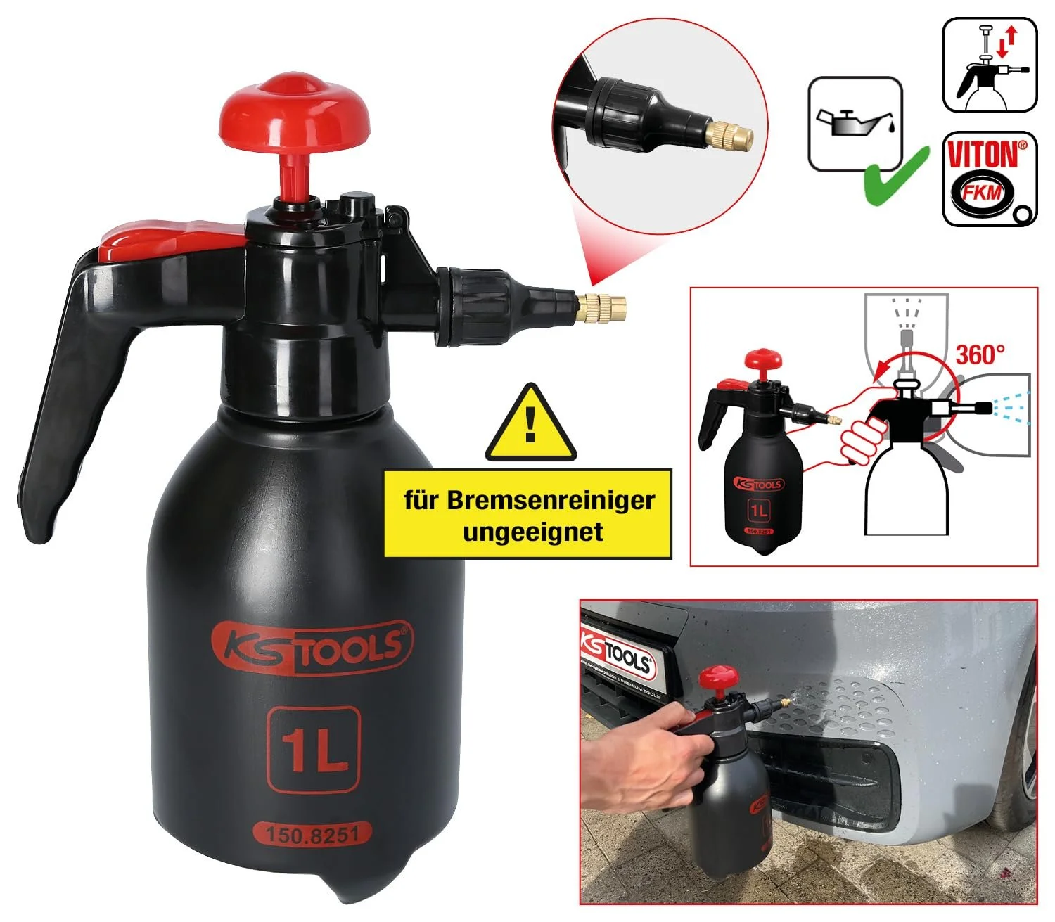Розпилювач KS Tools 150.8251, 1 л, фото №2