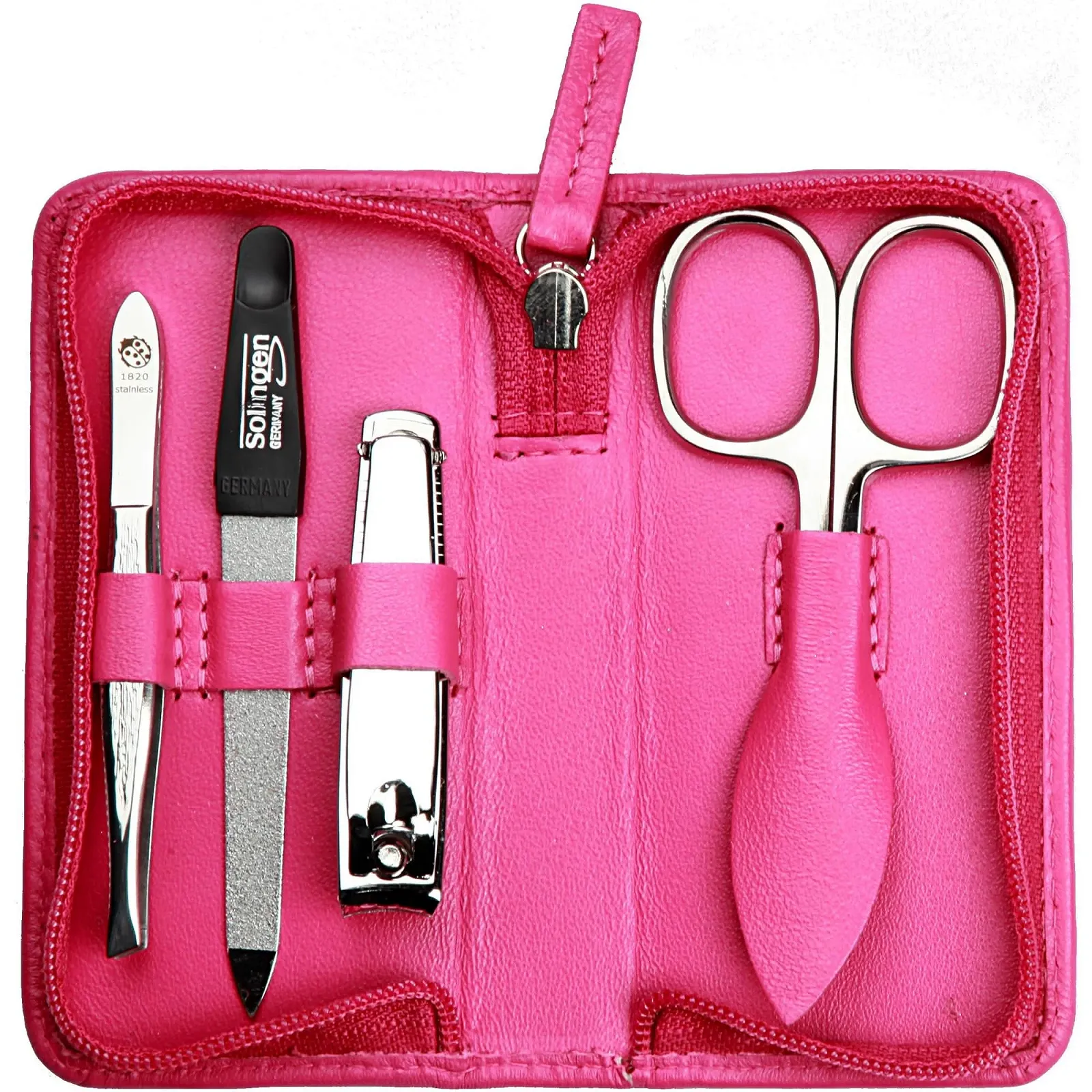 Набір для манікюру 4-предметний дорожній футляр Рожевий, фото №2 Набір для манікюру 4-предметний дорожній футляр Рожевий, фото №2