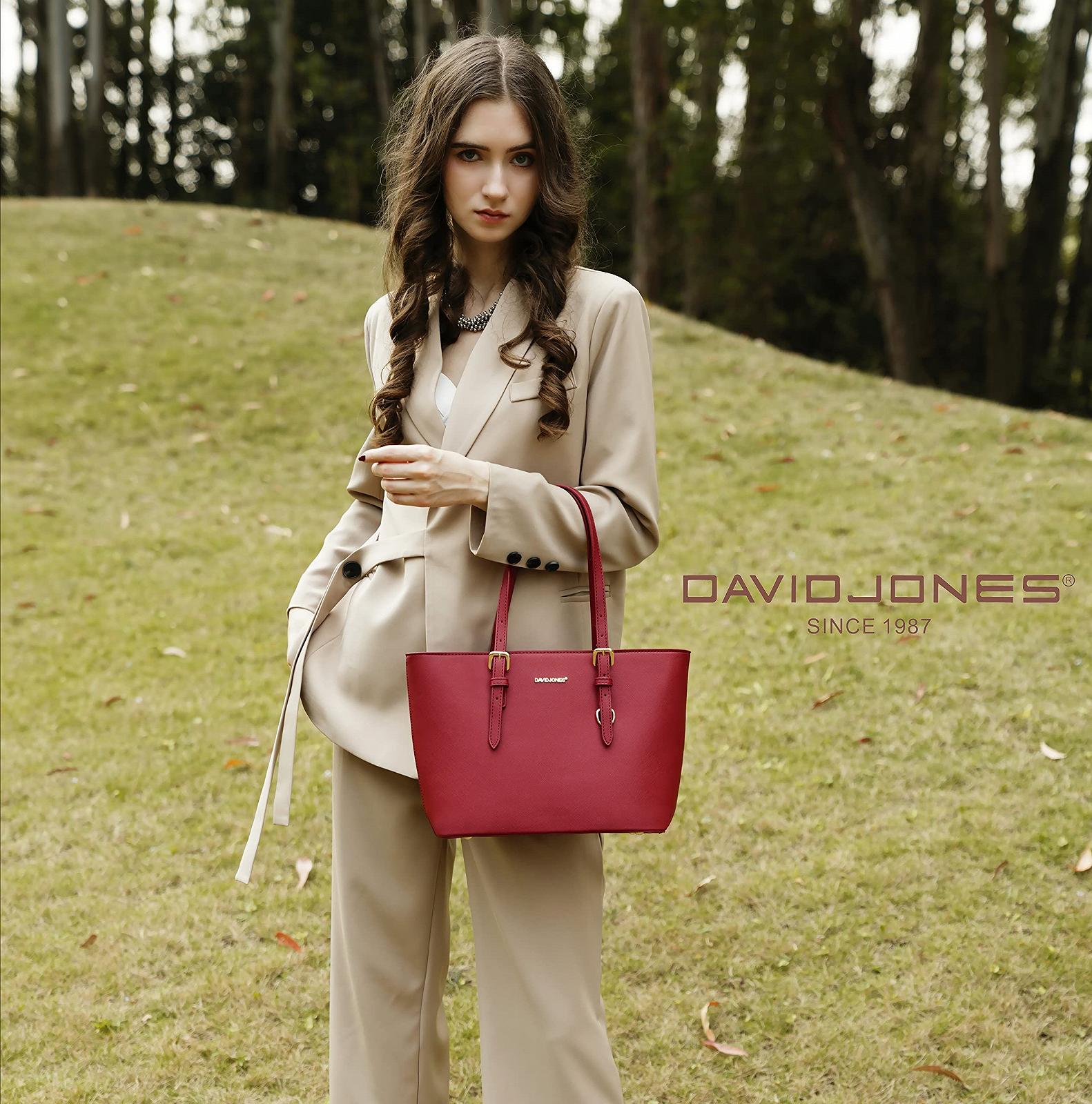 Сумка-шопер David Jones, жіноча, середня, велика, тоут, зі штучної шкіри, сумка на плече, офісна, шкільна, для покупок, портфель, робоча сумка, елегантна, Rün, елегантна, фото №3