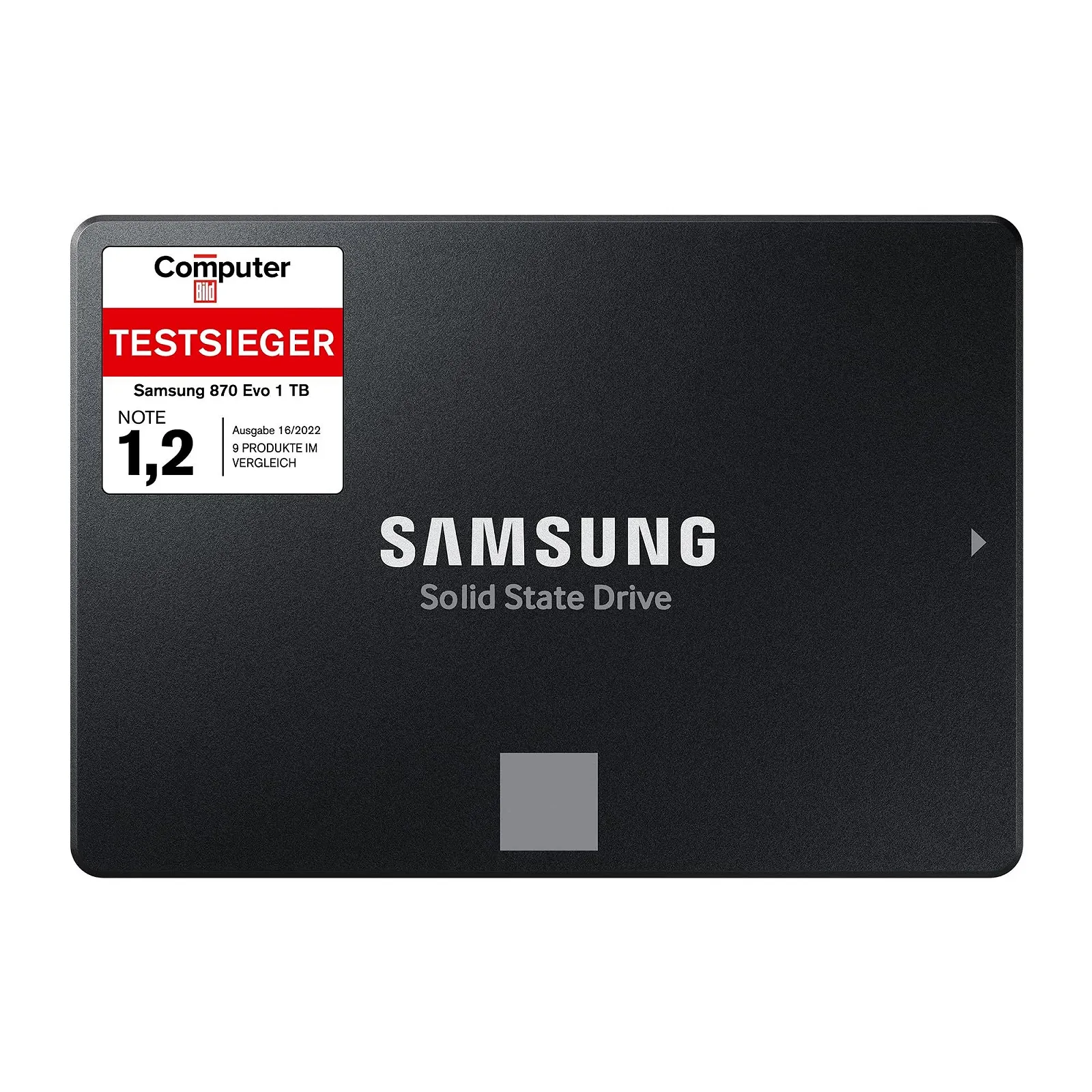 Внутрішній SSD Samsung 870 EVO MZ-77E1T0B/EU SATA III 2.5 дюйма 1 TB 560 MB/s Читання 530 MB/s Запис, фото №1