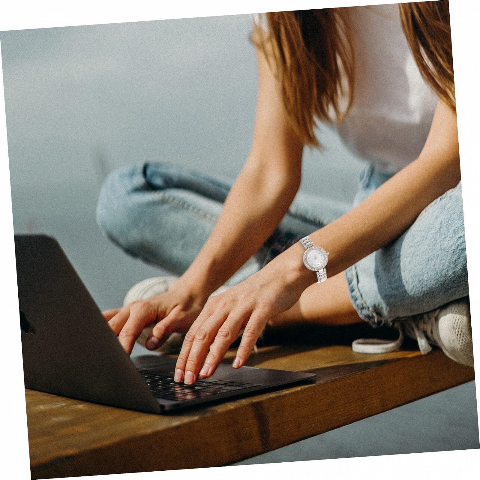 Годинник з браслетом LIFKOME Жіночий годинник з подарунковим набором Сріблястий, фото №4