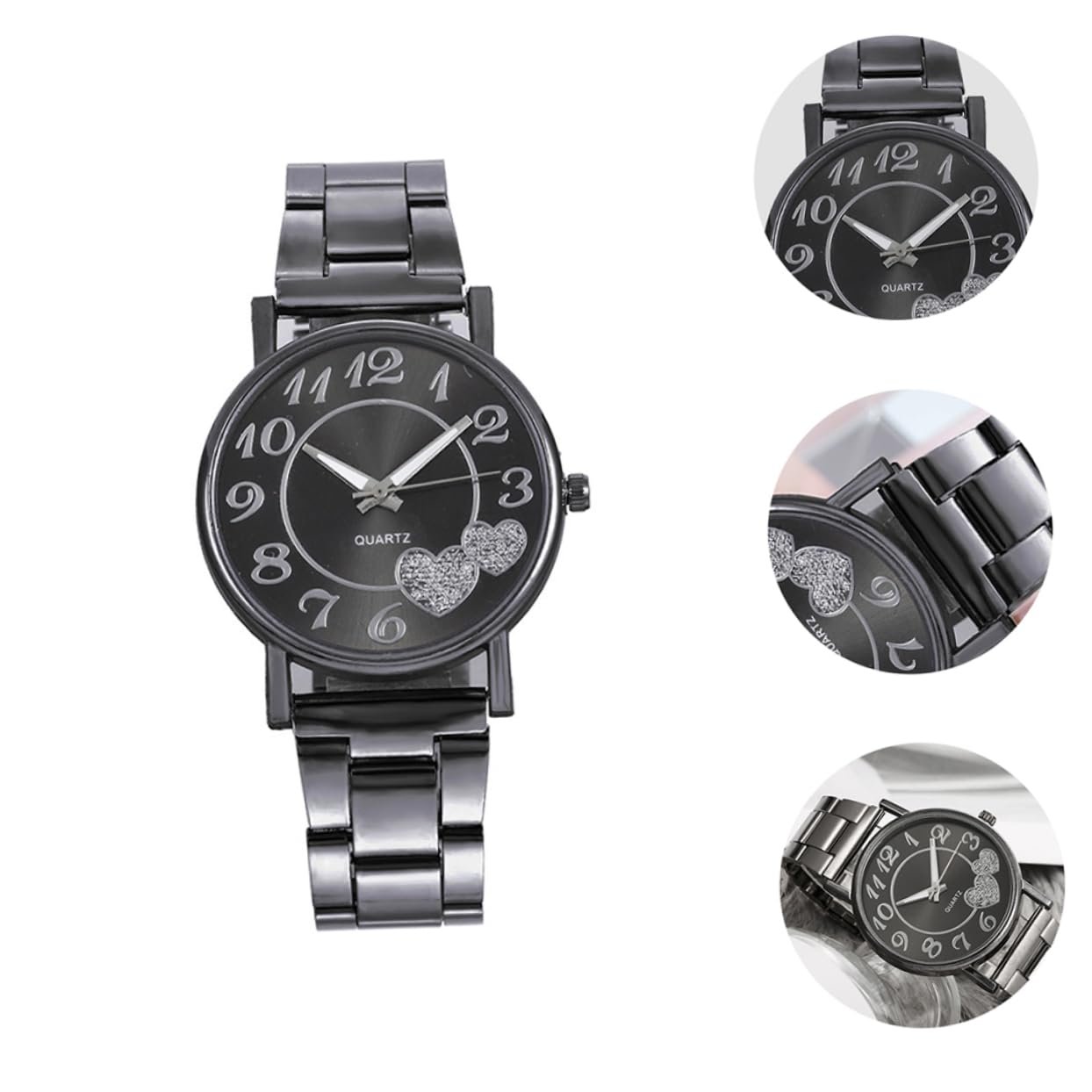 Жіночий наручний годинник Healvian, сталевий браслет, діловий дизайн, точний кварцовий механізм, фото №4 Жіночий наручний годинник Healvian, сталевий браслет, діловий дизайн, точний кварцовий механізм, фото №4