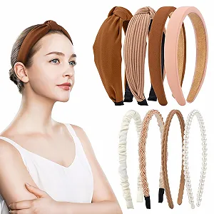 Набор обручей для волос с жемчугом. - Фото 1