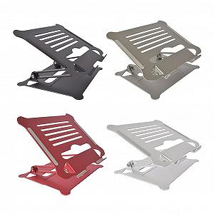 Регулируемая Подставка для Ноутбука Алюминиевая Легкая с Вентиляционными Отверстиями для Ноутбуков 11-17 дюймов synthetic.ua - Фото 1