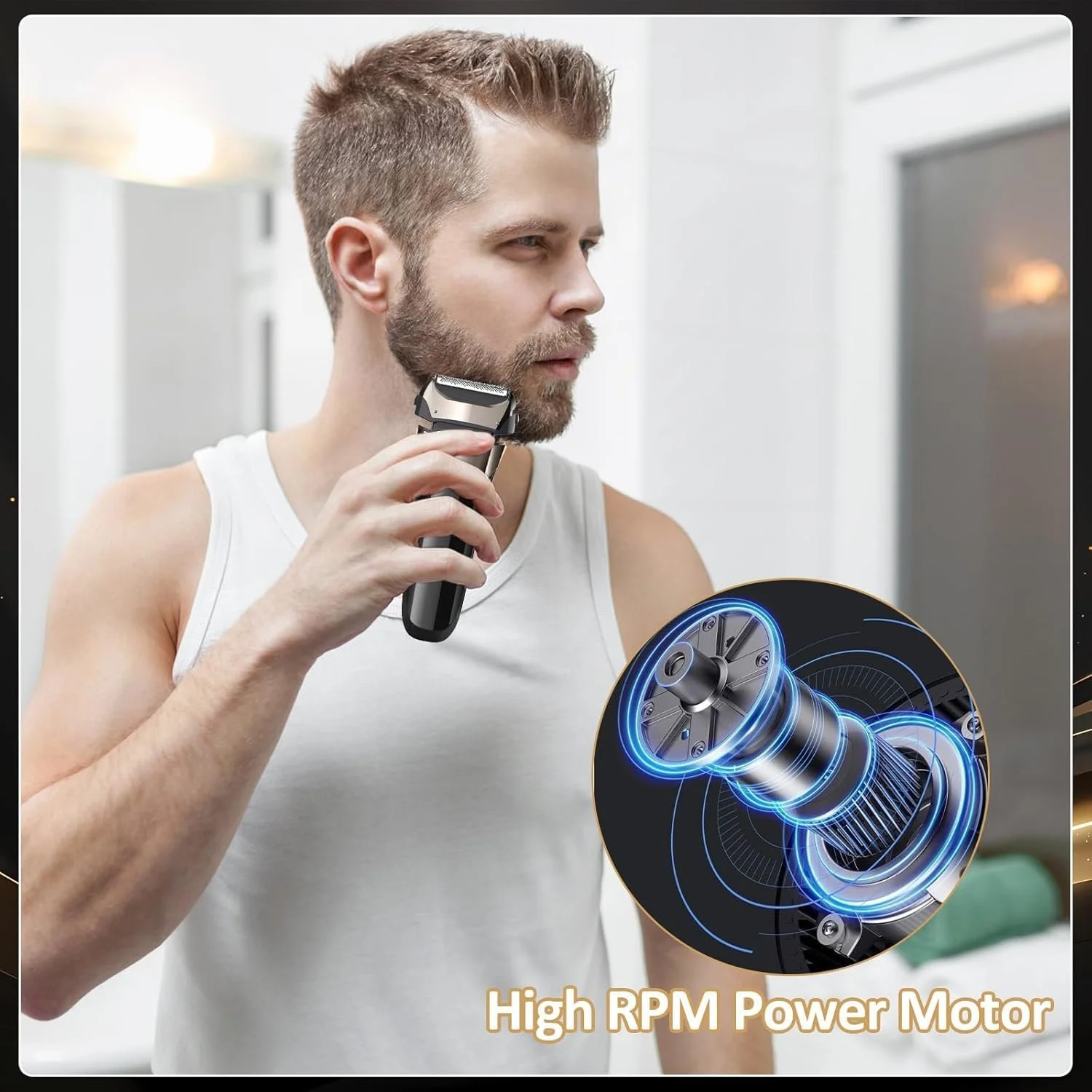 Електробритва чоловіча Foil Shaver Wet & Dry USB-C Rechargeable Black, фото №7 Електробритва чоловіча Foil Shaver Wet & Dry USB-C Rechargeable Black, фото №7