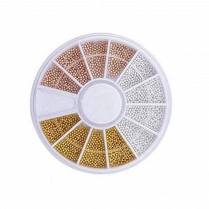 Камень для ногтей Смешанные цвета Нерегулярный Маникюр 3D Украшение для ногтей Металлические заклепки для ногтей Серебро - Фото 1