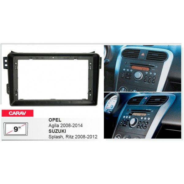 Переходная рамка Carav Opel Agila Suzuki Splash Ritz (22-370), фото №5 Переходная рамка Carav Opel Agila Suzuki Splash Ritz (22-370), фото №5