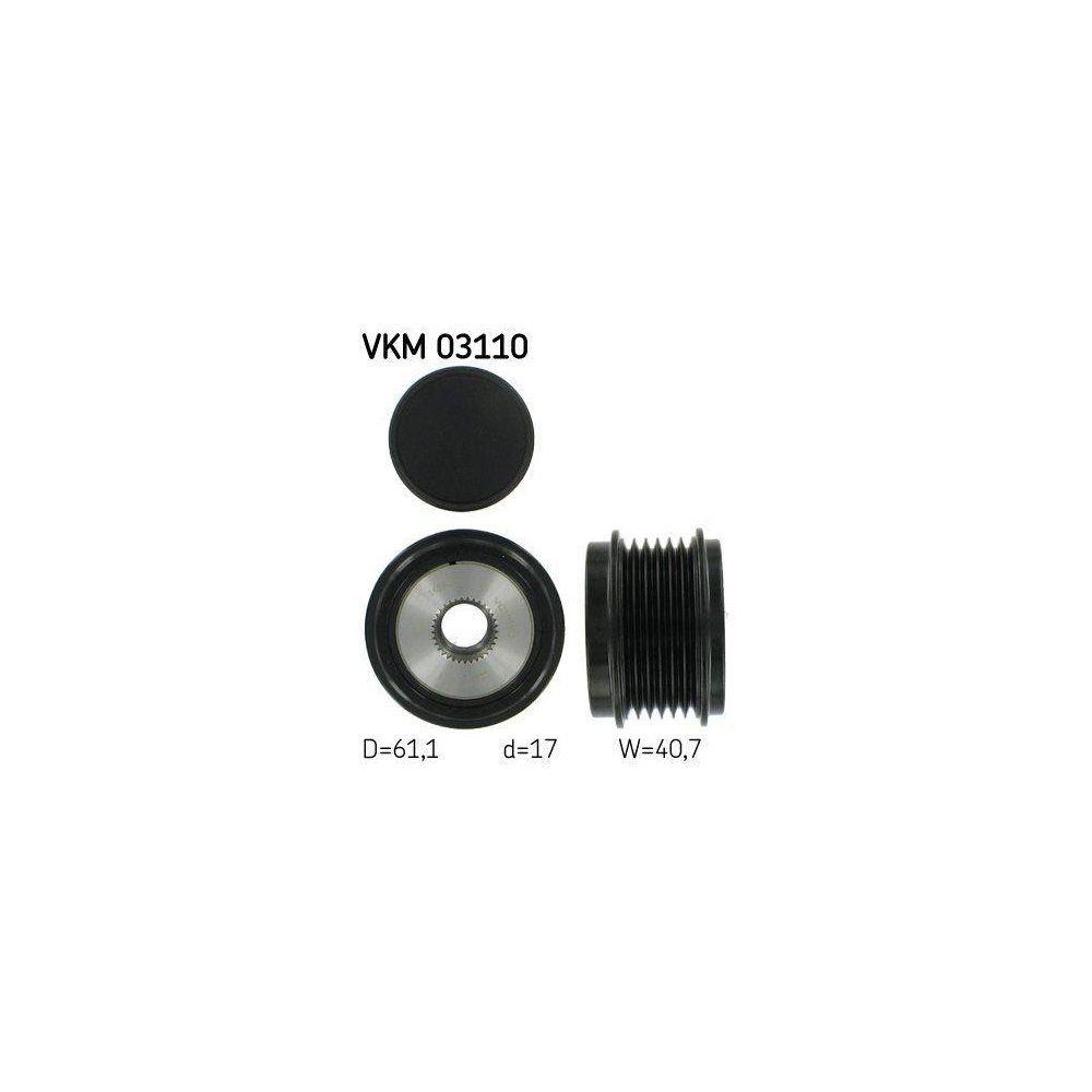 Обгінна муфта генератора SKF VKM 03110 для AUDI SEAT SKODA VW, фото №1