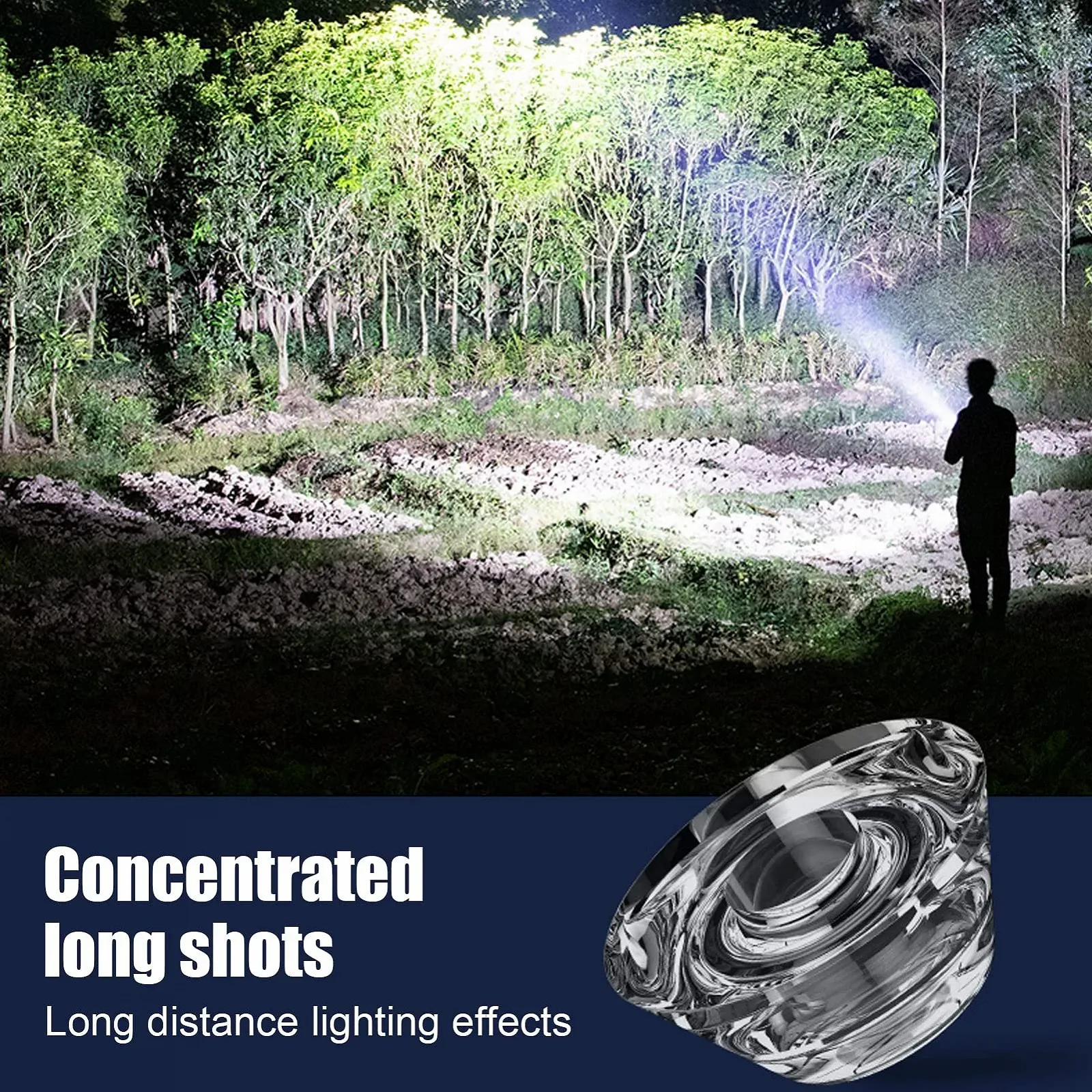 Ліхтар Dilwe Super Bright G3 Black, фото №7