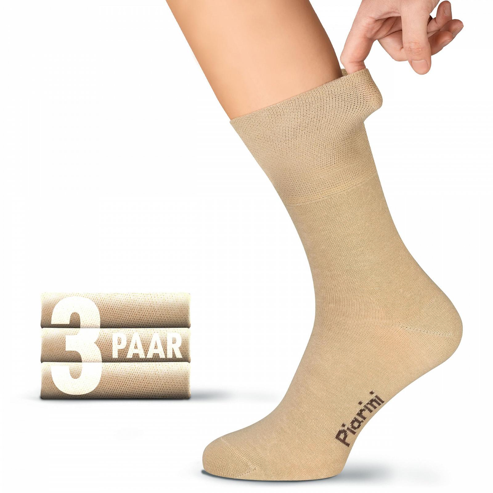 Носки Женские Без Резинки 3 Пары Хлопок 97%, фото №1