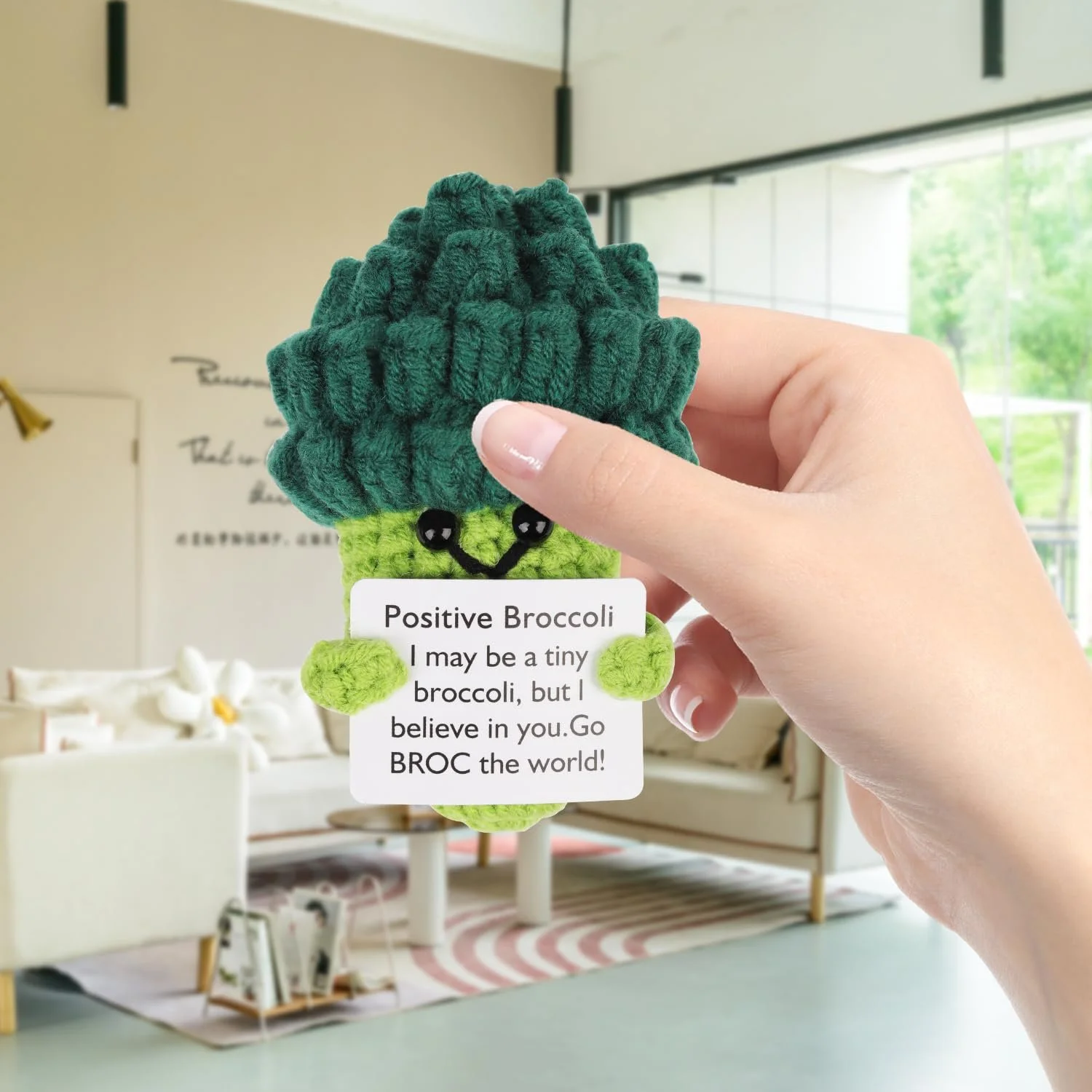 Positive Positive Broccoli Вязаная игрушка Овощ зеленый, фото №6