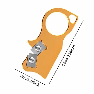 Точилка для ножей Milageto из алюминиевого сплава компактная профессиональная многофункциональная Gold synthetic.ua - Фото 1