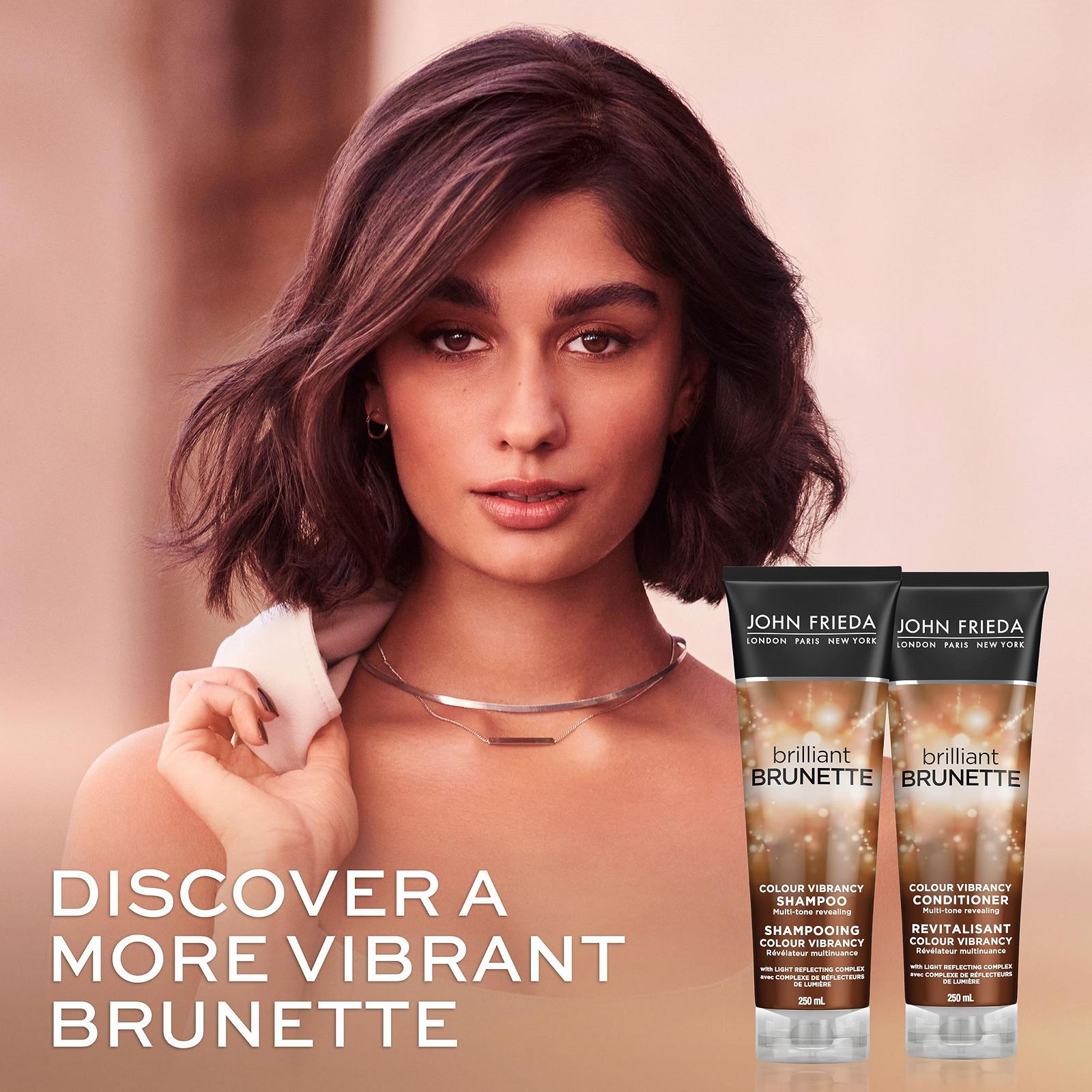 Кондиціонер John Frieda Brilliant Brunette Multi-Tone Revealing Moisturising для брюнеток, 250 мл, фото №6