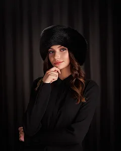 Меховая повязка на голову Futrzane Siberian Размер L synthetic.ua - Фото 1