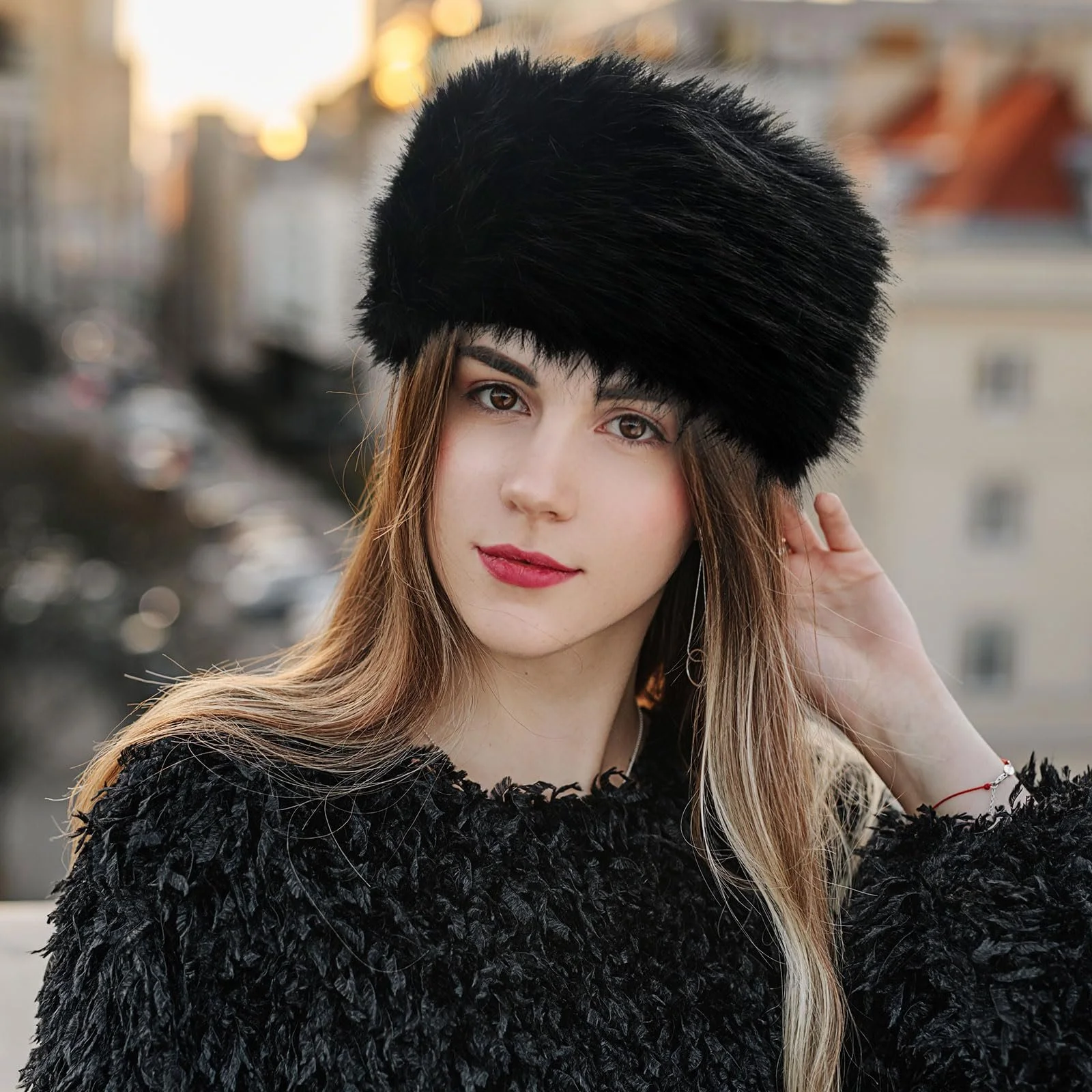 Хутряна Пов'язка на Голову Жіноча Зимова, фото №5