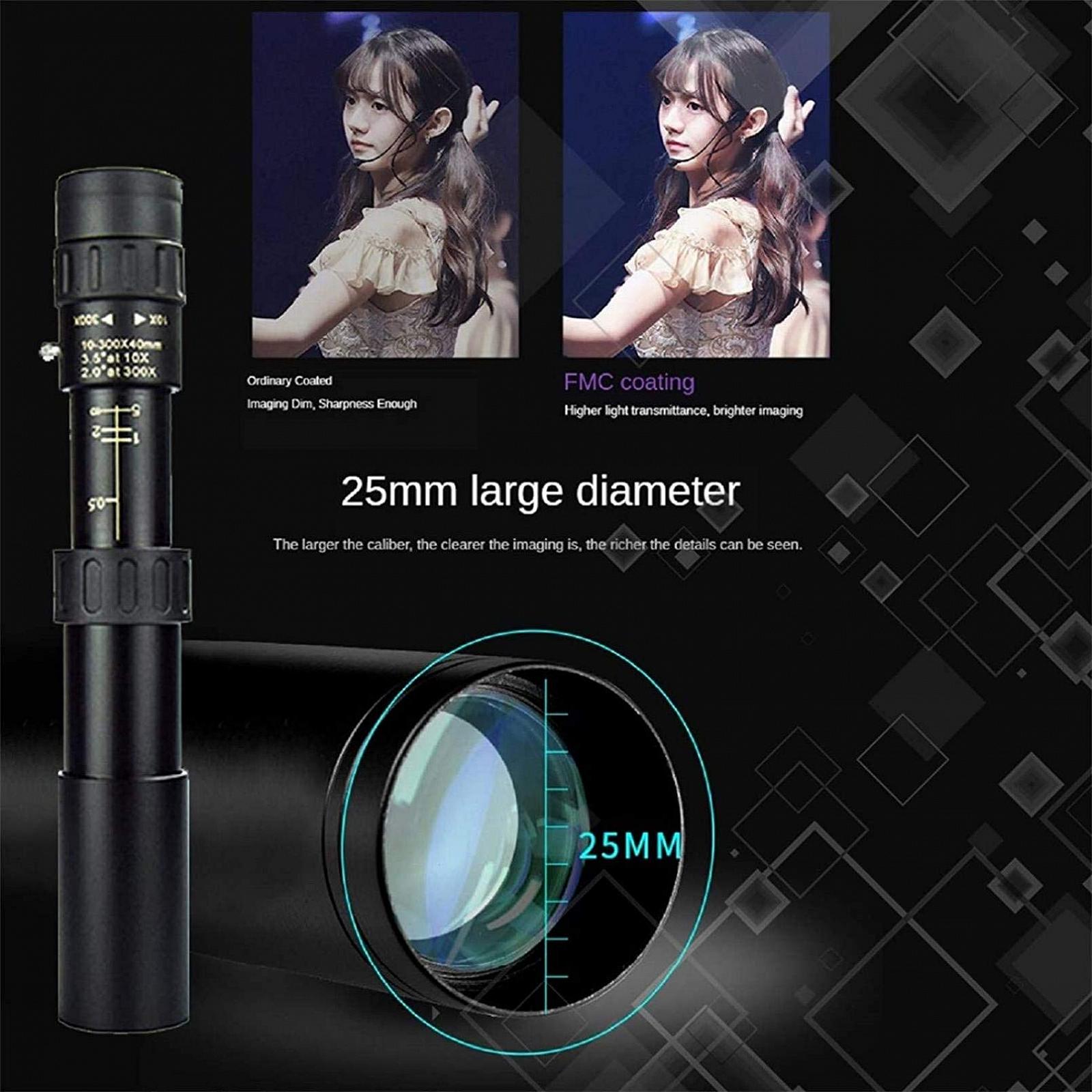 Монокуляр MRKU 40 mm для смартфона з тримачем, стативом, водостійкий зум-телескоп, подвійний фокус, фото №6