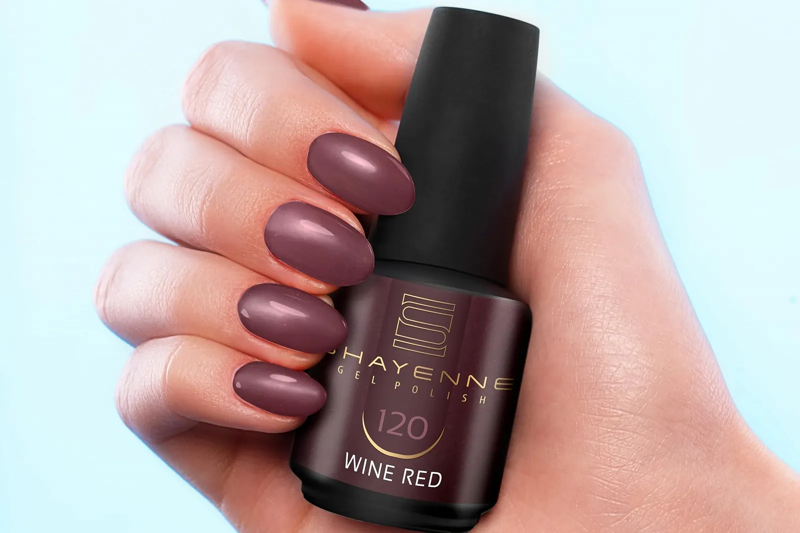 Гель-лак Shayenne 120 Wine Red, 15 мл, фото №3 Гель-лак Shayenne 120 Wine Red, 15 мл, фото №3