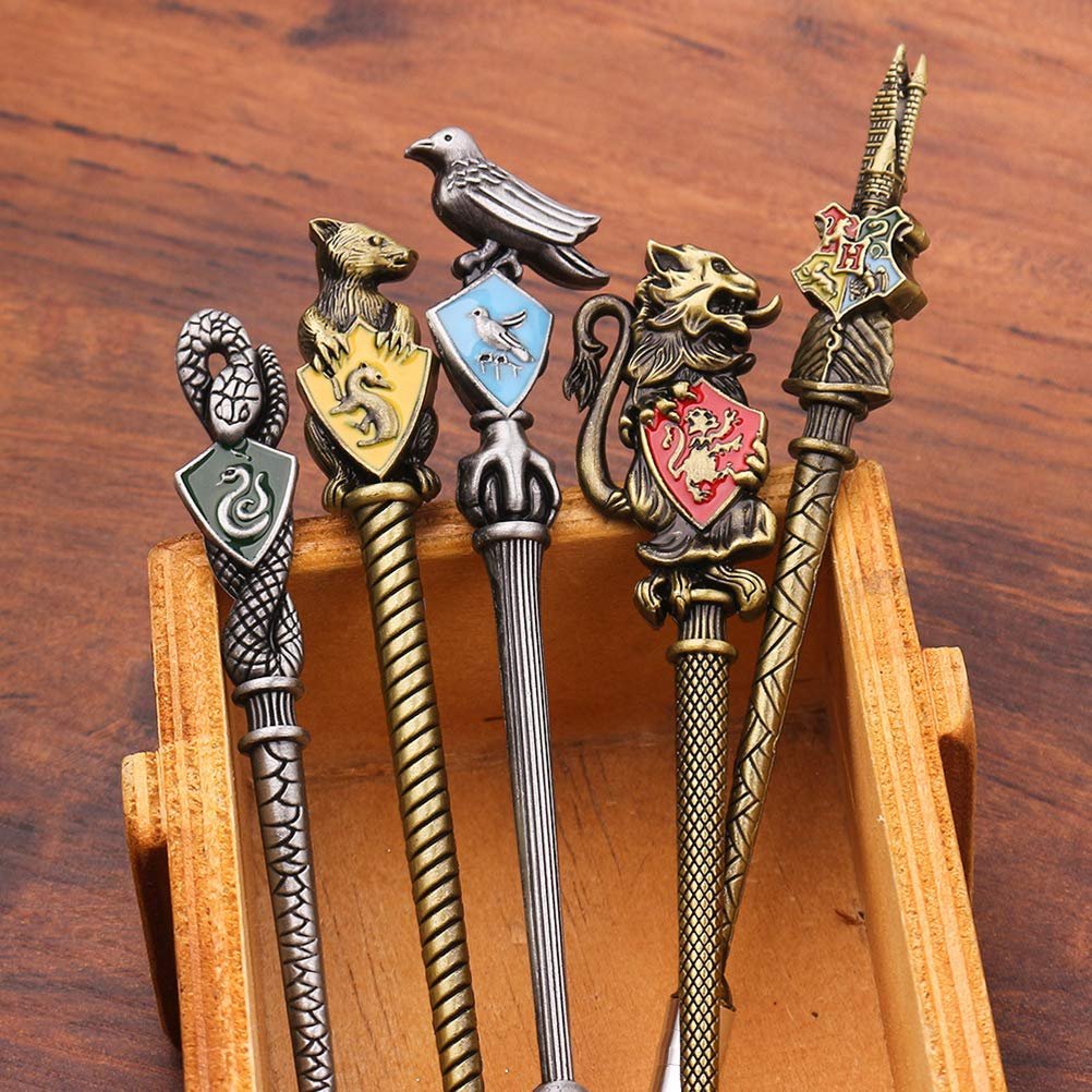 Набор кистей для макияжа Harry Potter с мешочком, для тональной основы, подводки, растушевки, теней для век, карандаша для лица, губ, пудры, мягкие кисти (золотой), фото №4