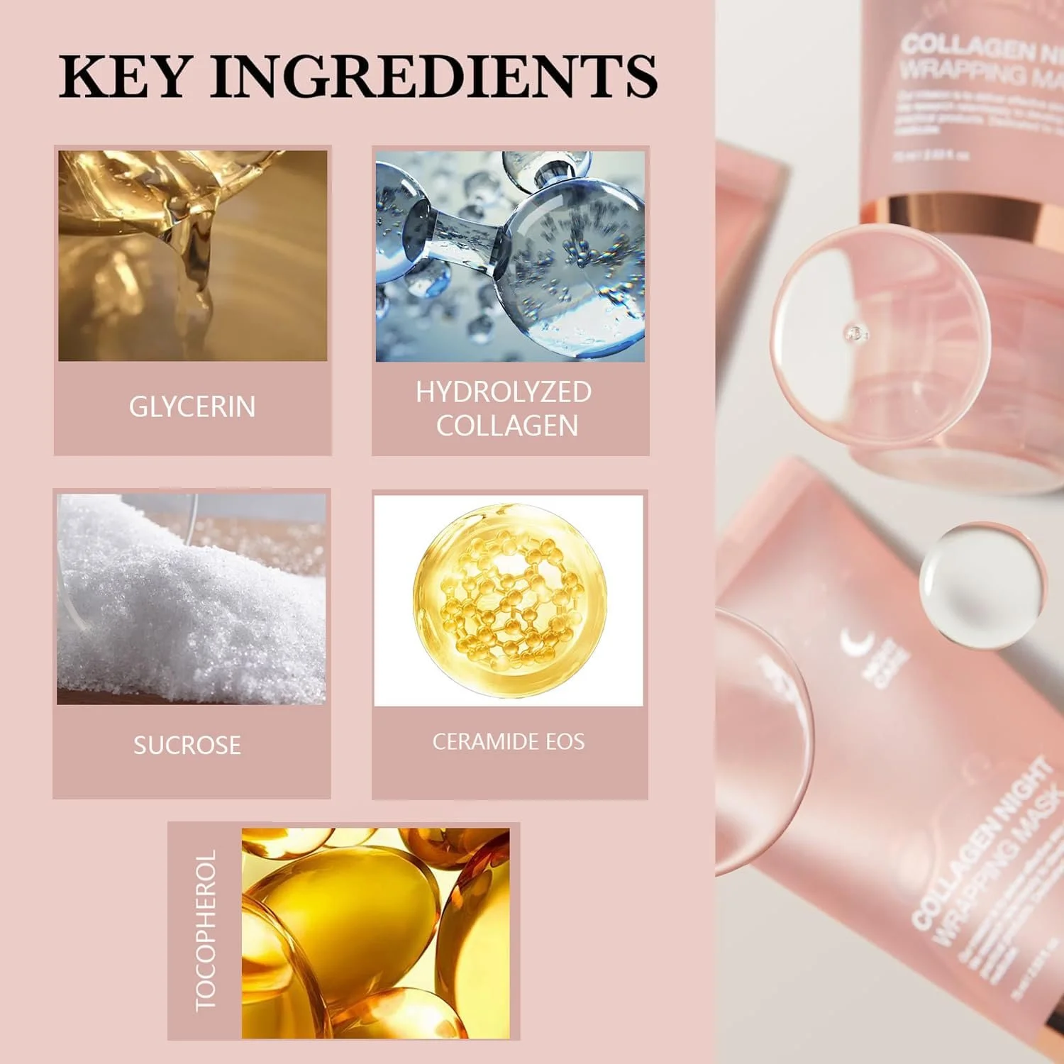 Маска для обличчя OUDIOHAI Нічна колагенова, колагенова маска-плівка, фото №7 Маска для обличчя OUDIOHAI Нічна колагенова, колагенова маска-плівка, фото №7