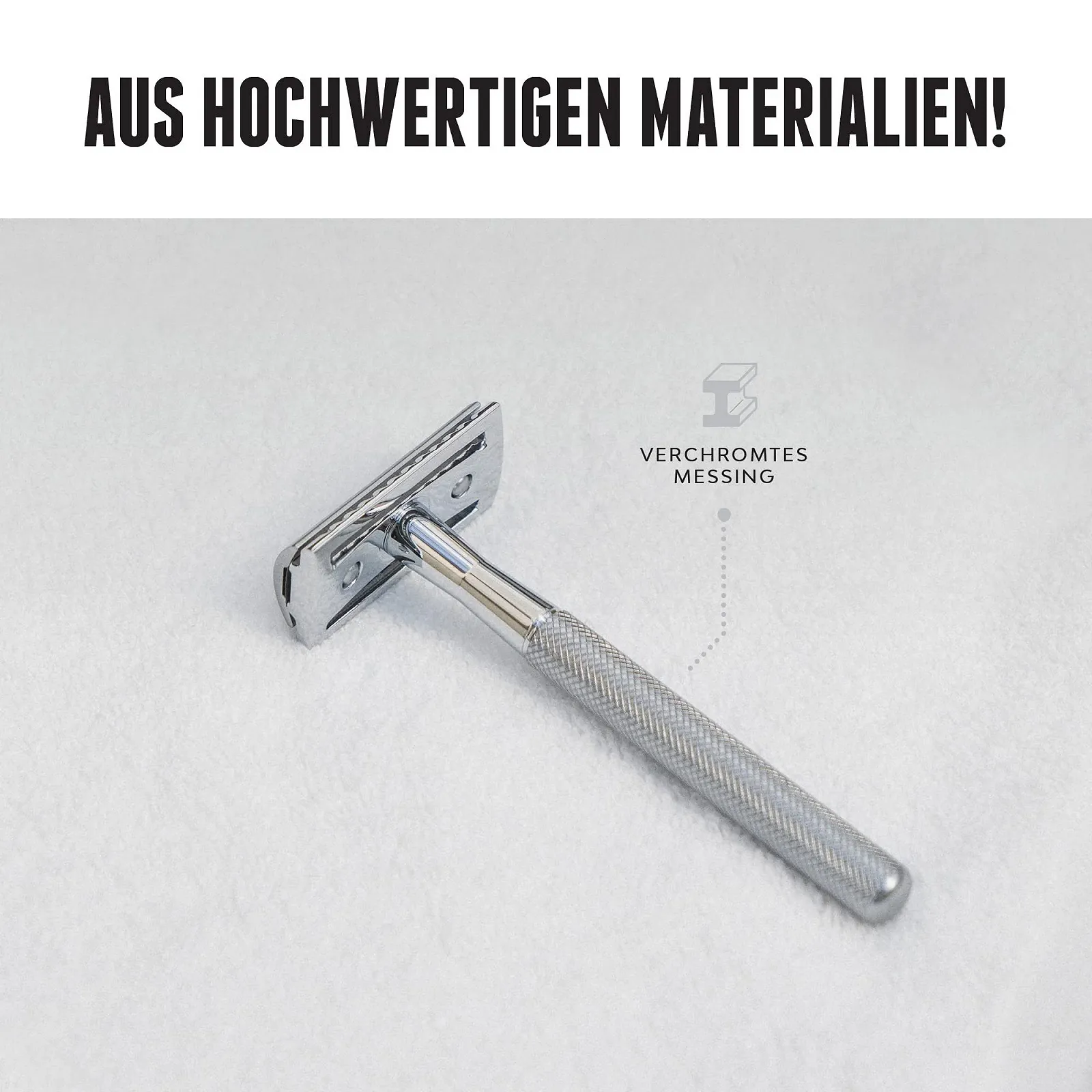 Т-образная бритва Brooklyn Soap Company Men's Safety Razor хромированный металл, фото №5