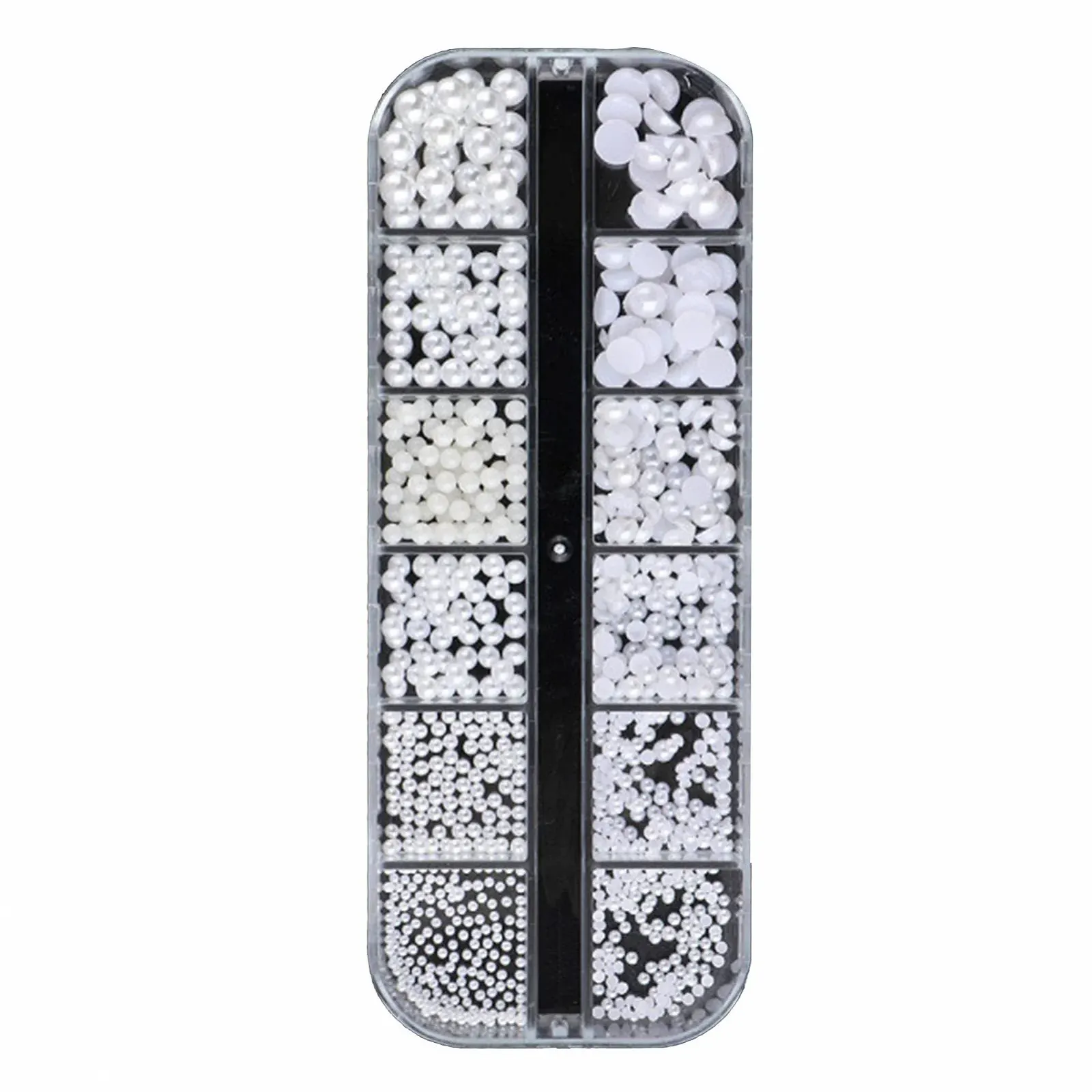 Блёстки для ногтей Brussel, 12 ячеек/коробка, смешанные металлические блёстки для ногтей, пайетки для маникюра, бисер, камни, украшения для ногтей 2#, фото №1